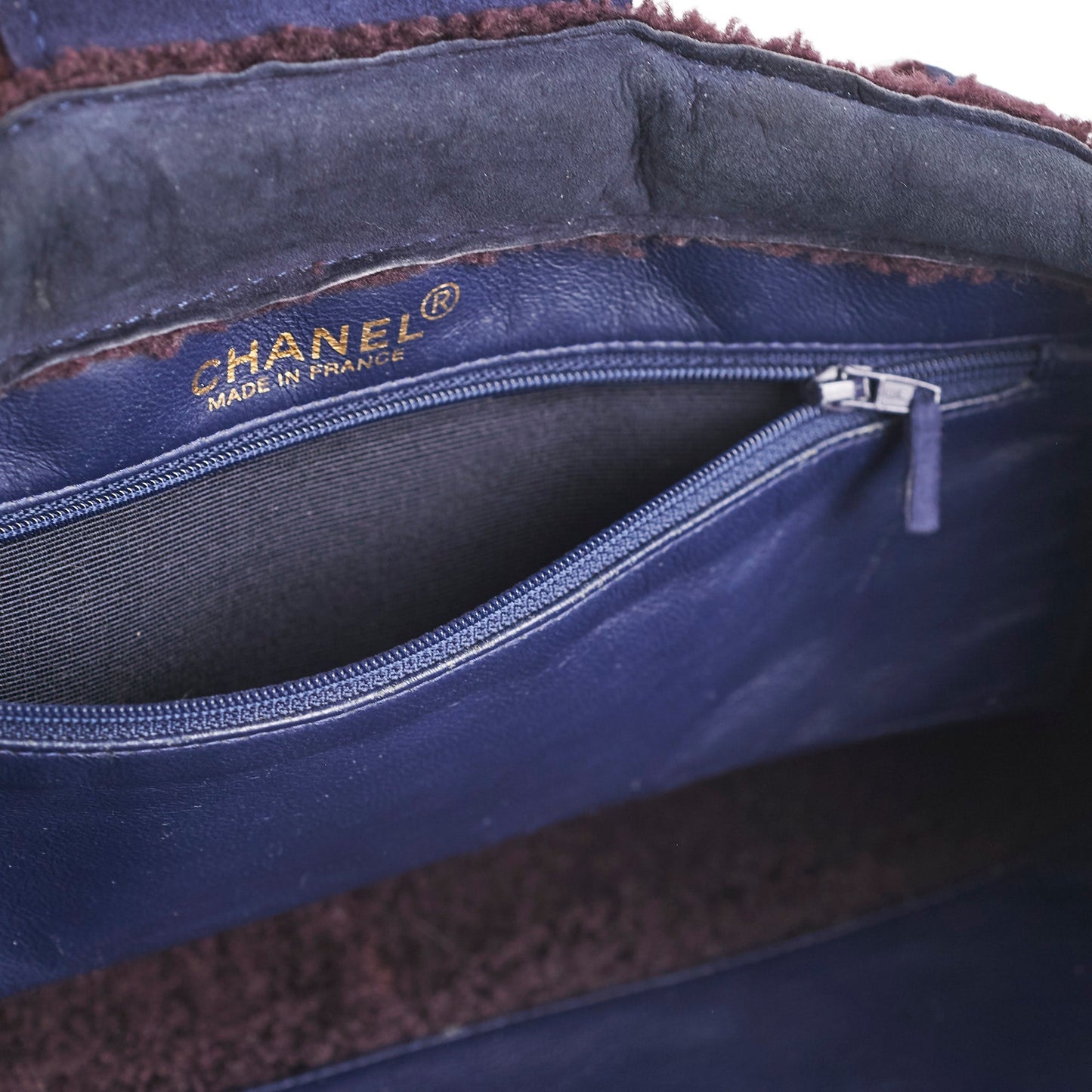 Chanel  Suede Tote Navy