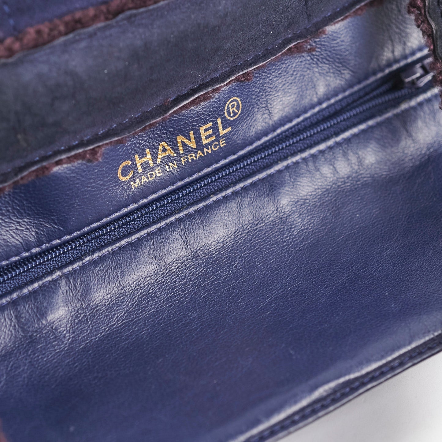 Chanel  Suede Tote Navy