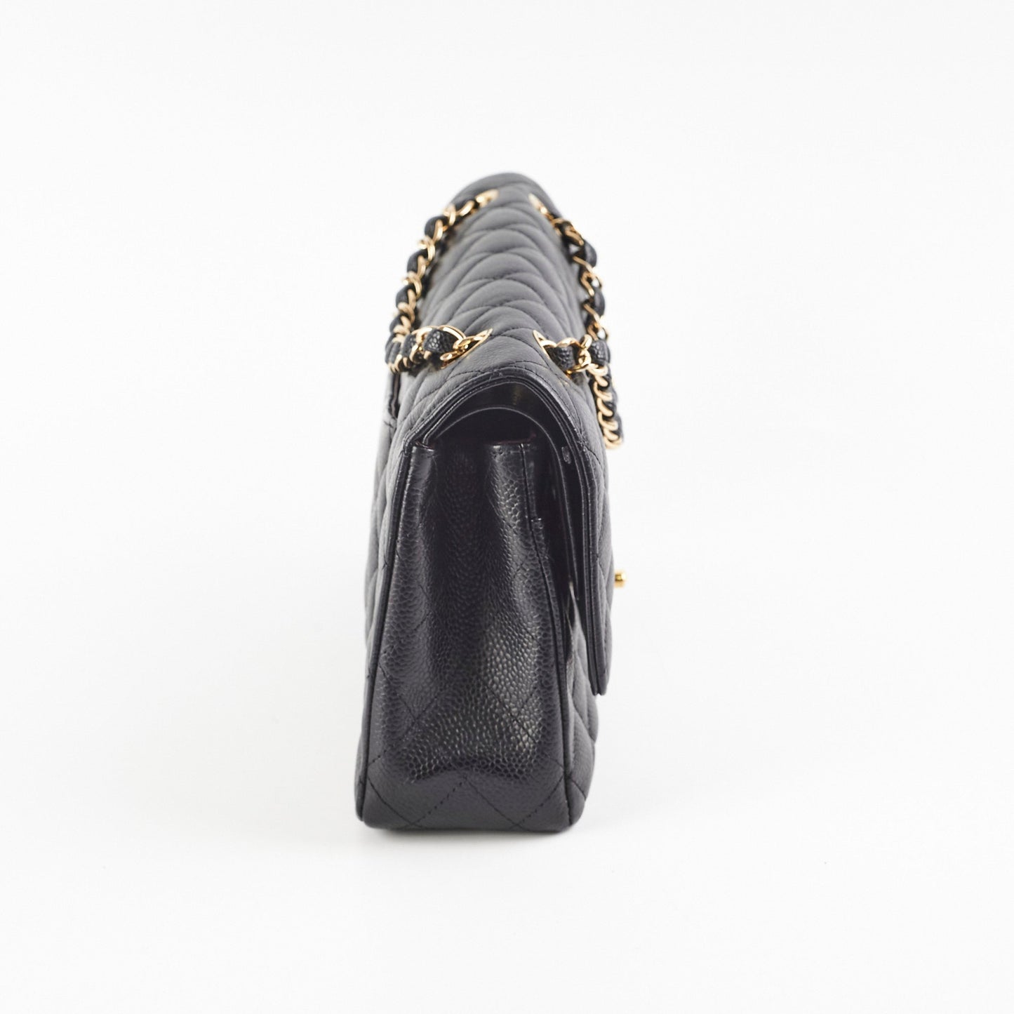 ITEM 21 - Chanel Caviar Medium/Large Double Classic Flap Black
