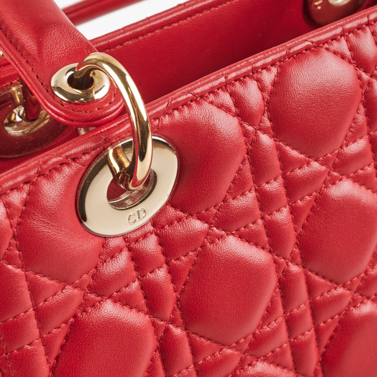 Dior Medium Lady Dior Red