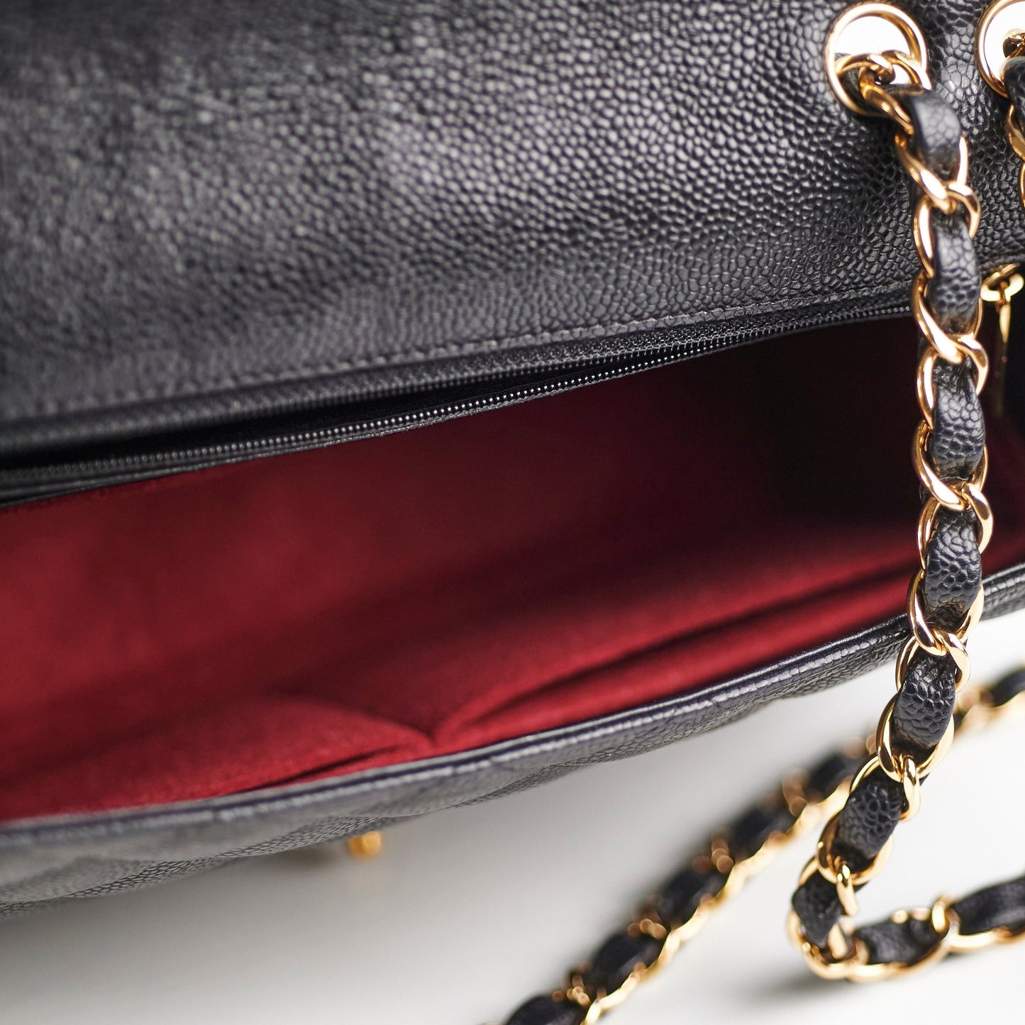 Chanel Jumbo Classic Single Flap Caviar Black
