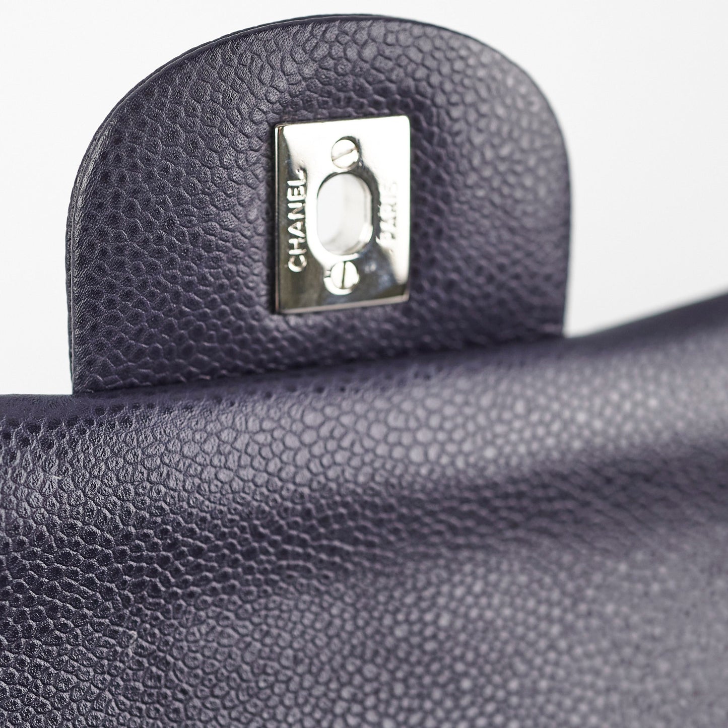 Chanel Jumbo Classic Double Flap Caviar Purple