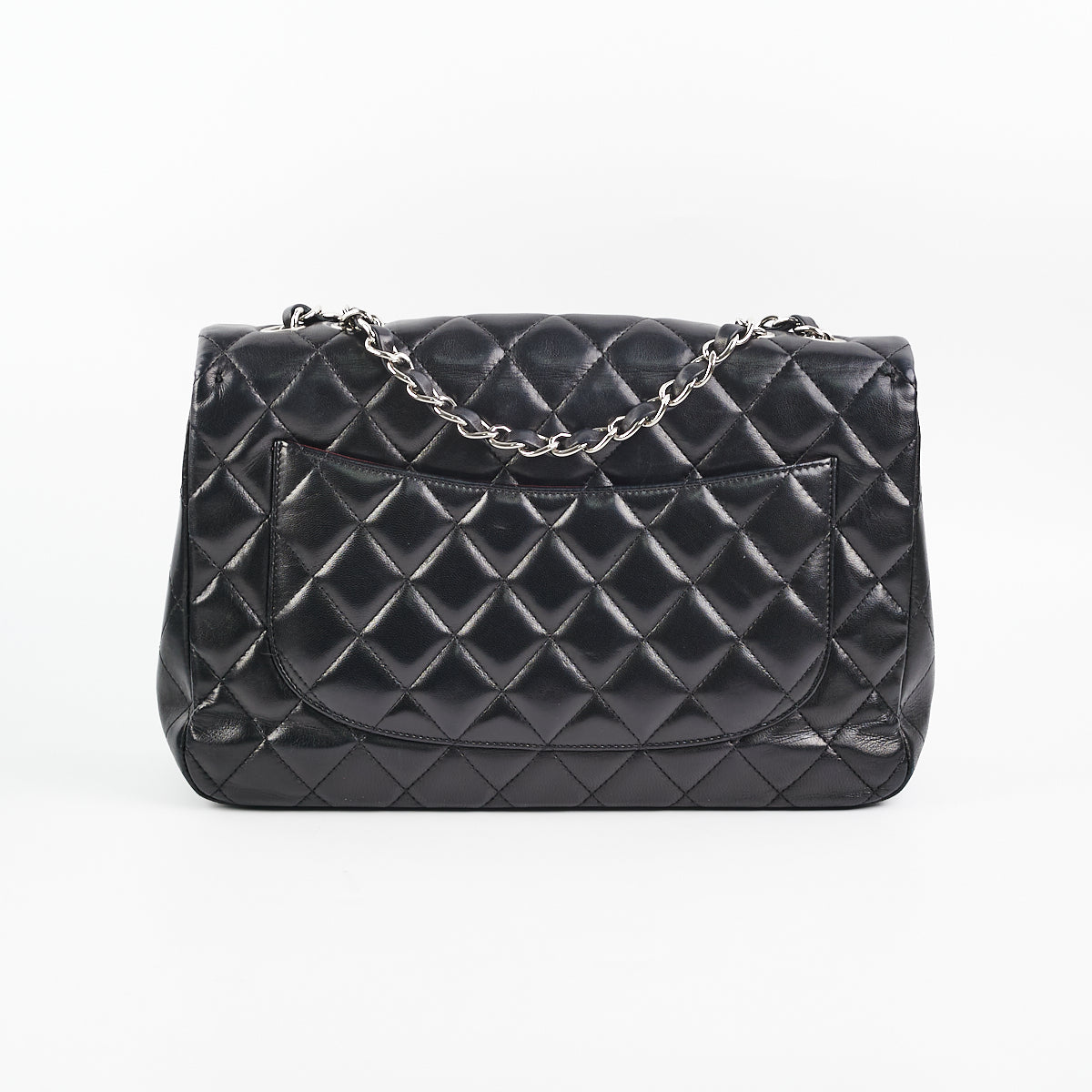 Chanel Black Jumbo Single Flap Black