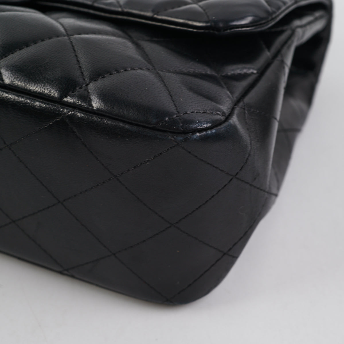 Chanel Black Jumbo Single Flap Black