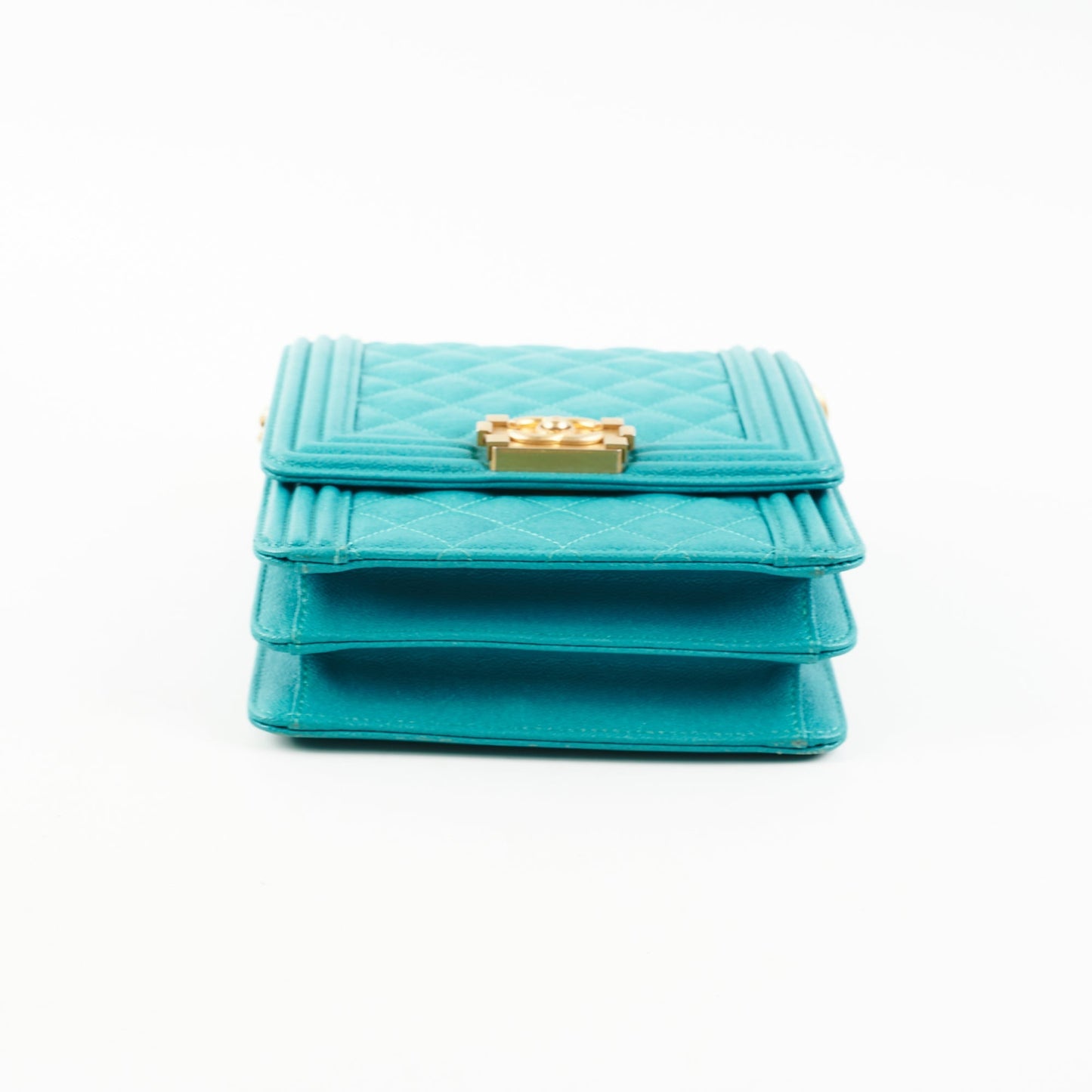 Chanel Vertical Boy Caviar Blue