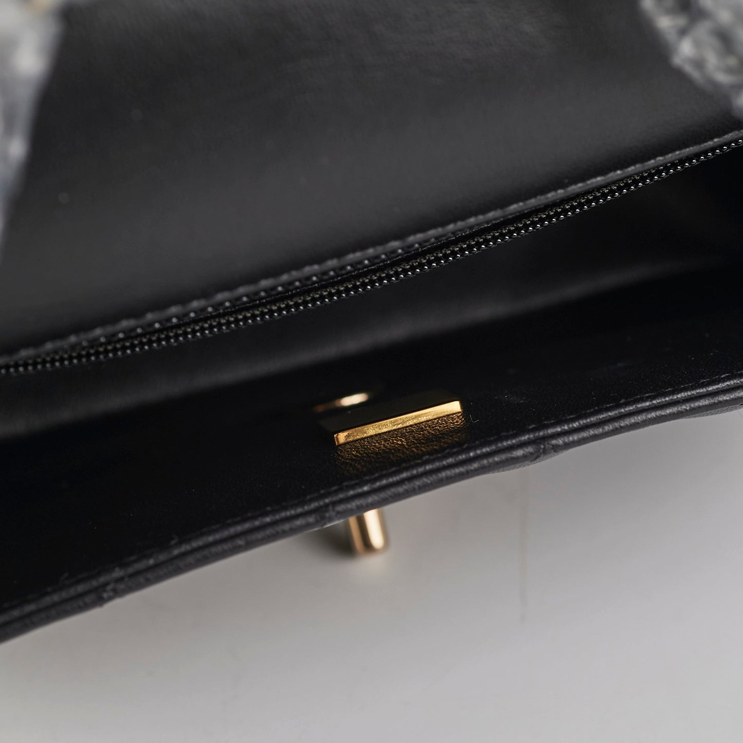 Chanel Mini Rectangular Lambskin Black Crossbody Bag