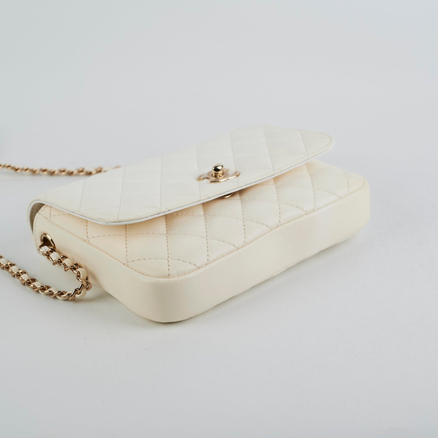 Chanel Two Colour Side - Packs Bag White/Black