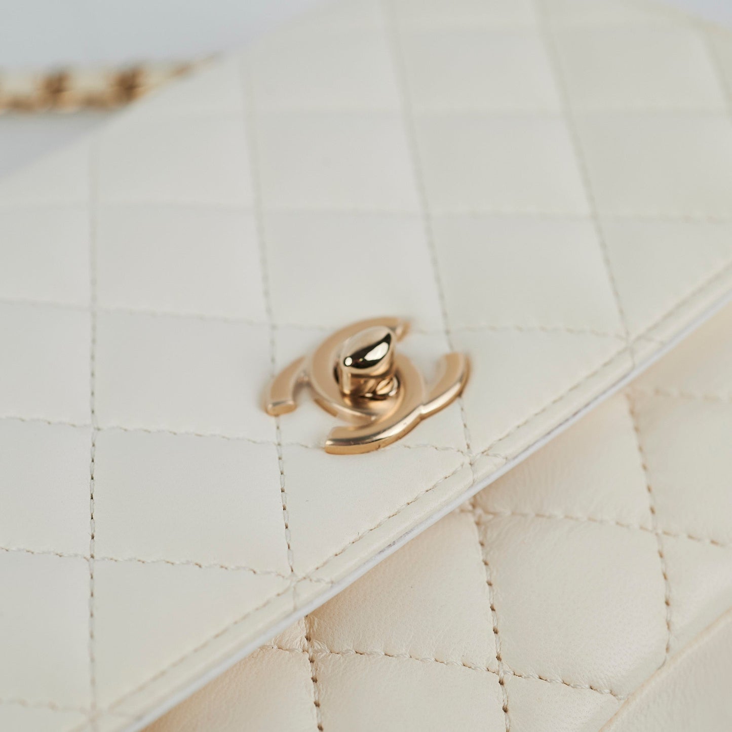 Chanel Two Colour Side - Packs Bag White/Black