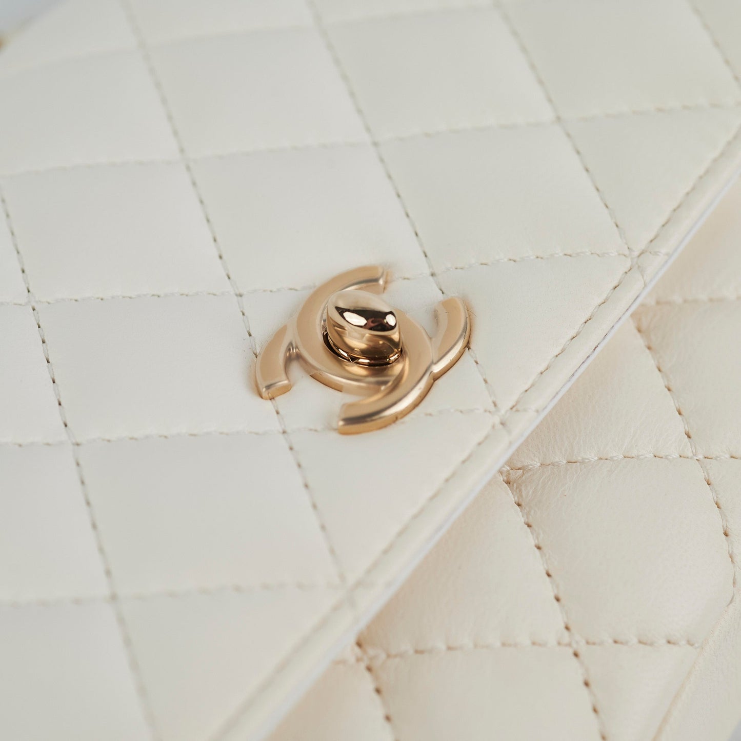 Chanel Two Colour Side - Packs Bag White/Black