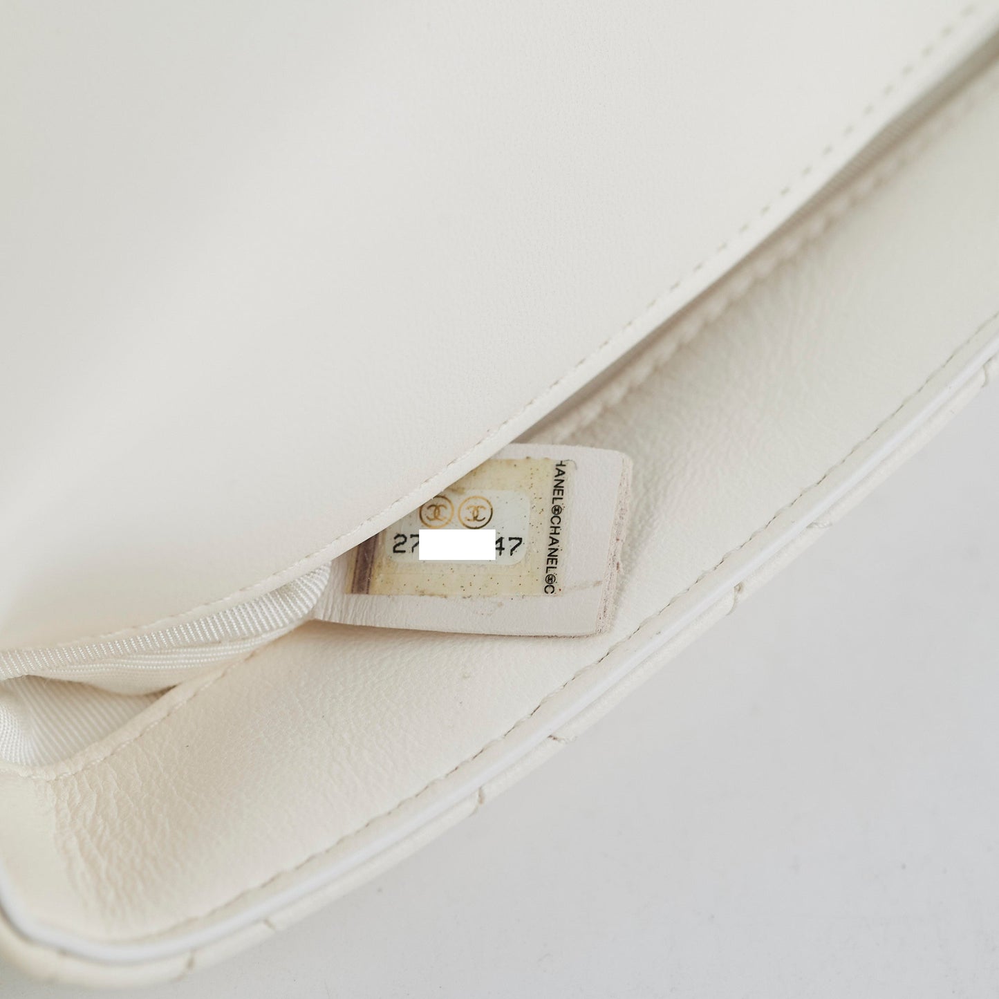 Chanel Two Colour Side - Packs Bag White/Black