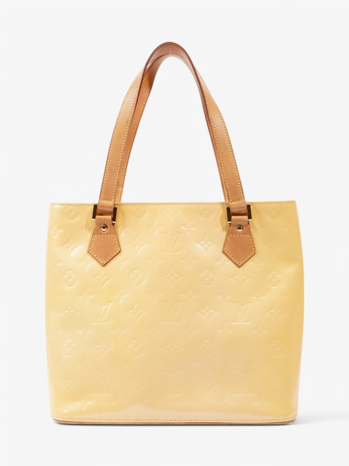 Louis Vuitton Verni Houston Yellow Calf Leather