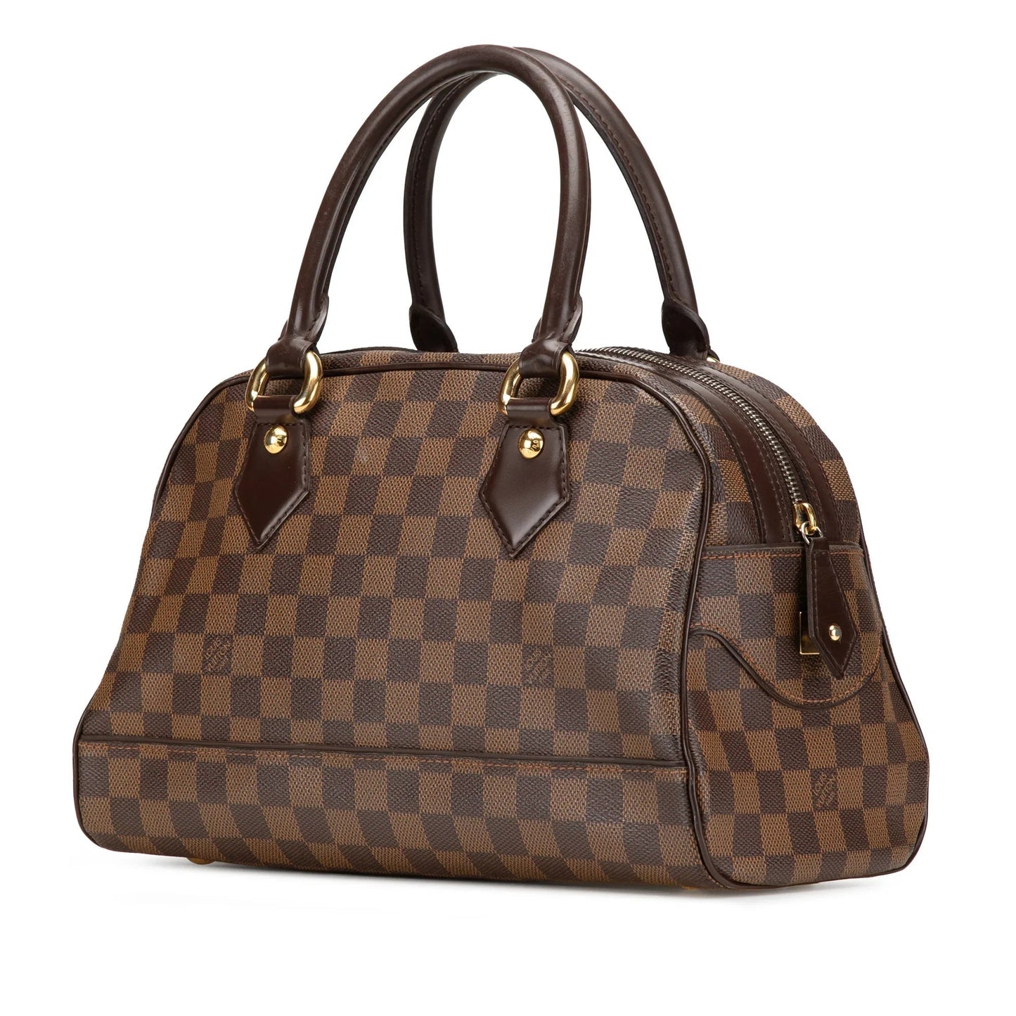 Brown Louis Vuitton Damier Ebene Duomo Handbag