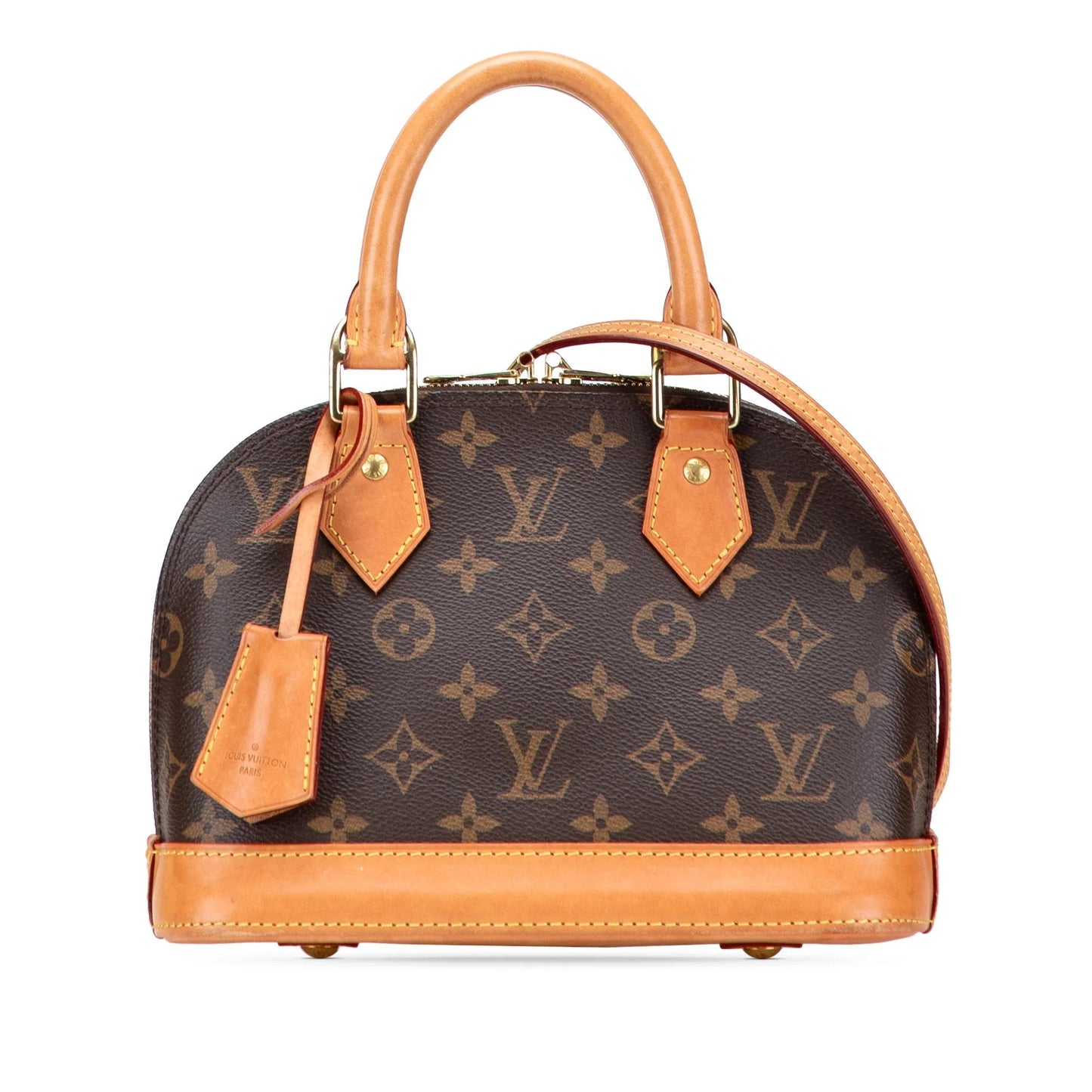 Brown Louis Vuitton Monogram Alma BB Satchel