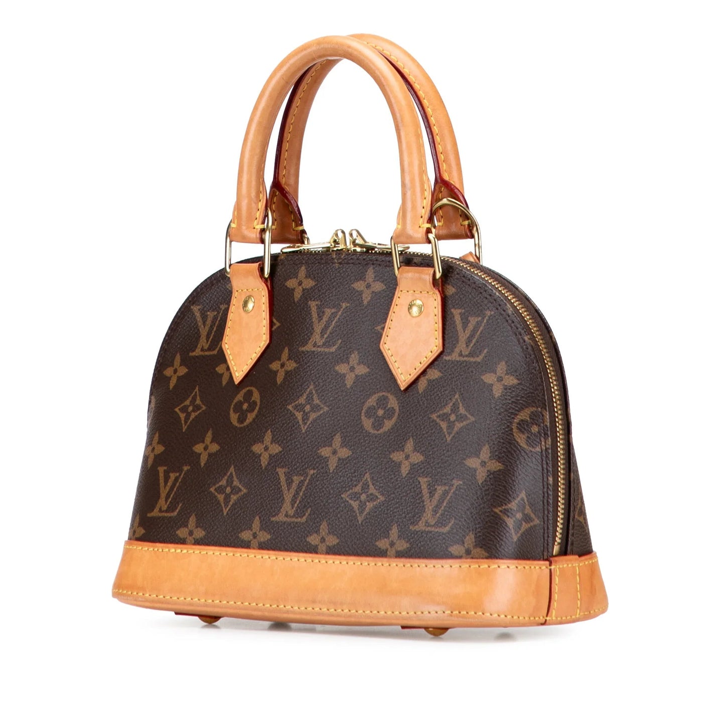 Brown Louis Vuitton Monogram Alma BB Satchel