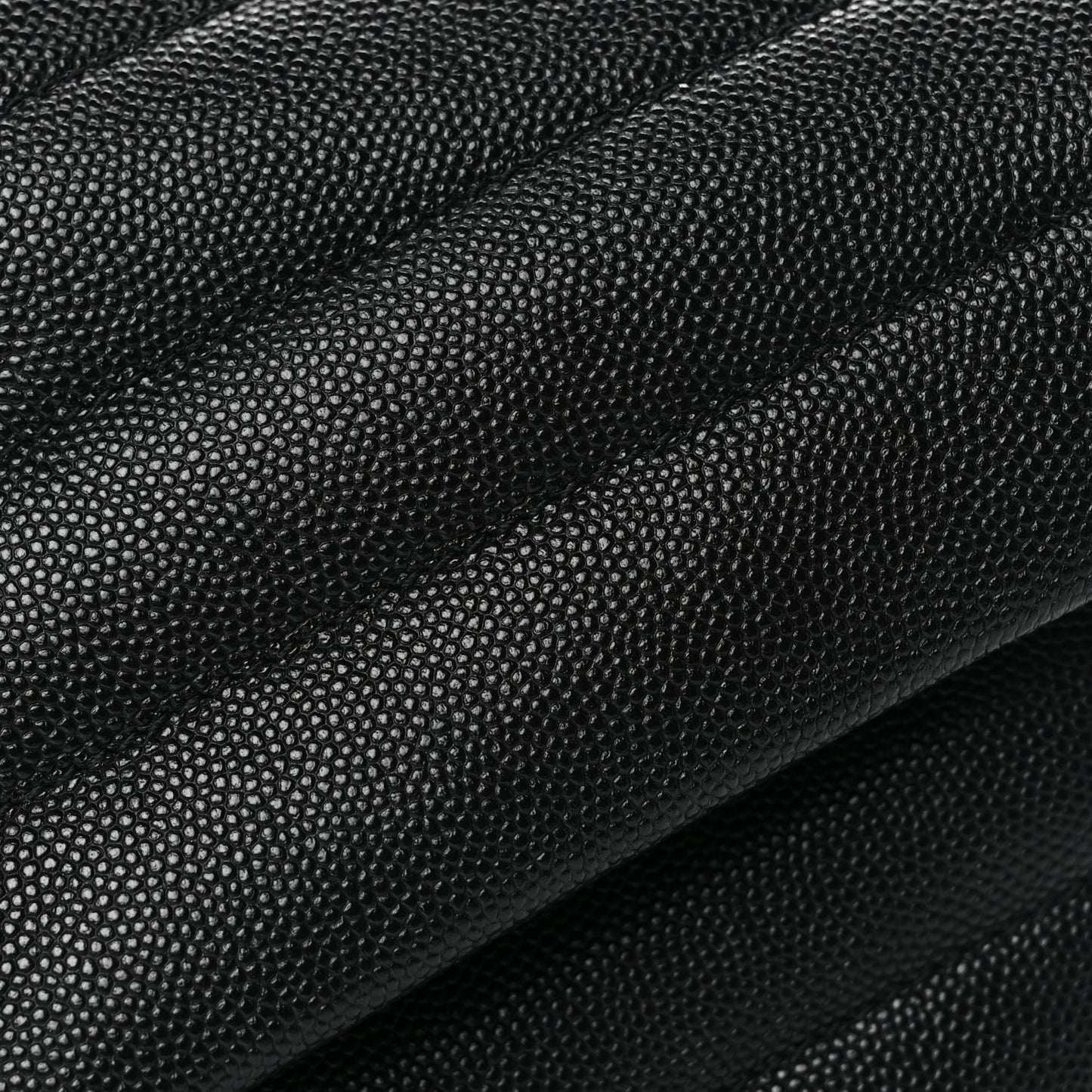 Saint Laurent Grain de Poudre Calfskin Y Quilted Monogram Small Loulou Chain Satchel Black