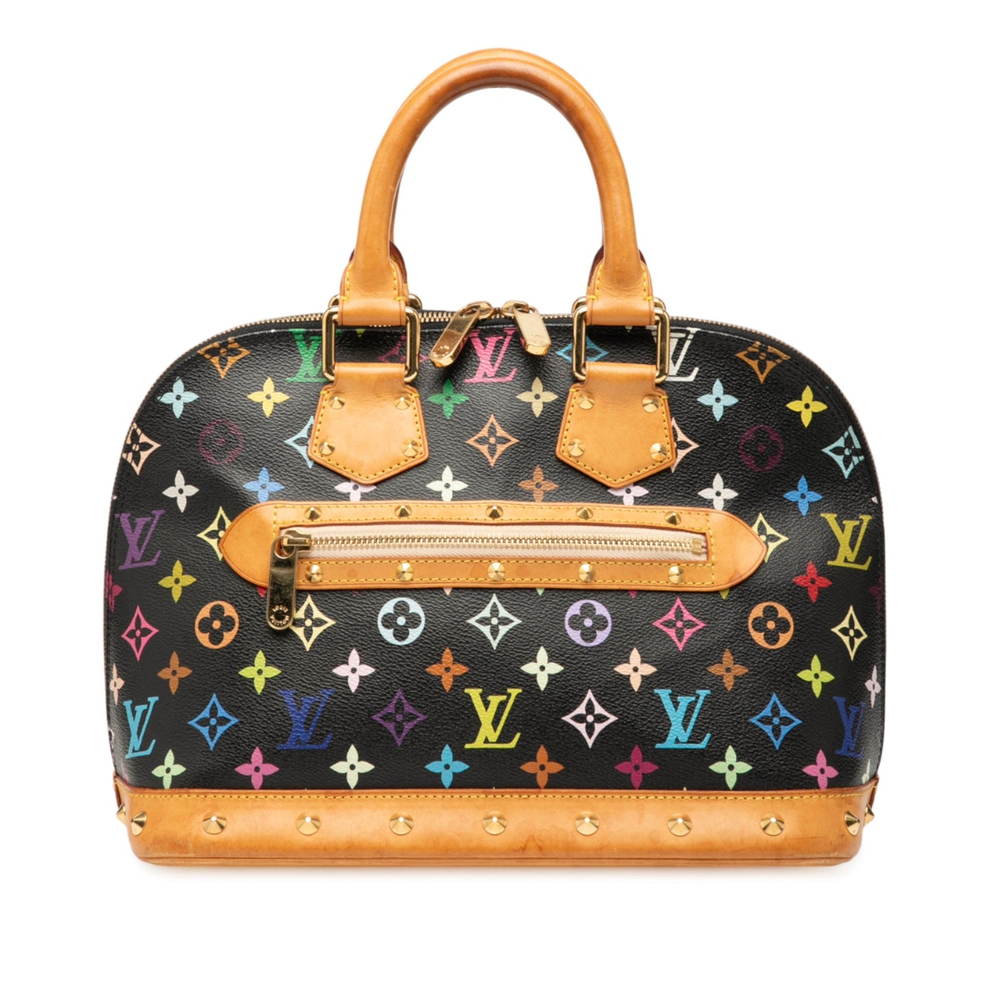 Black Louis Vuitton Monogram Multicolore Alma PM Handbag