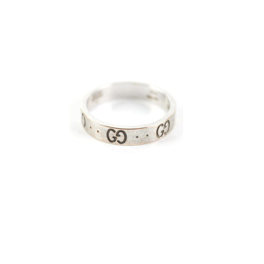 Gucci Icon Interlocking G Band Ring Size 54