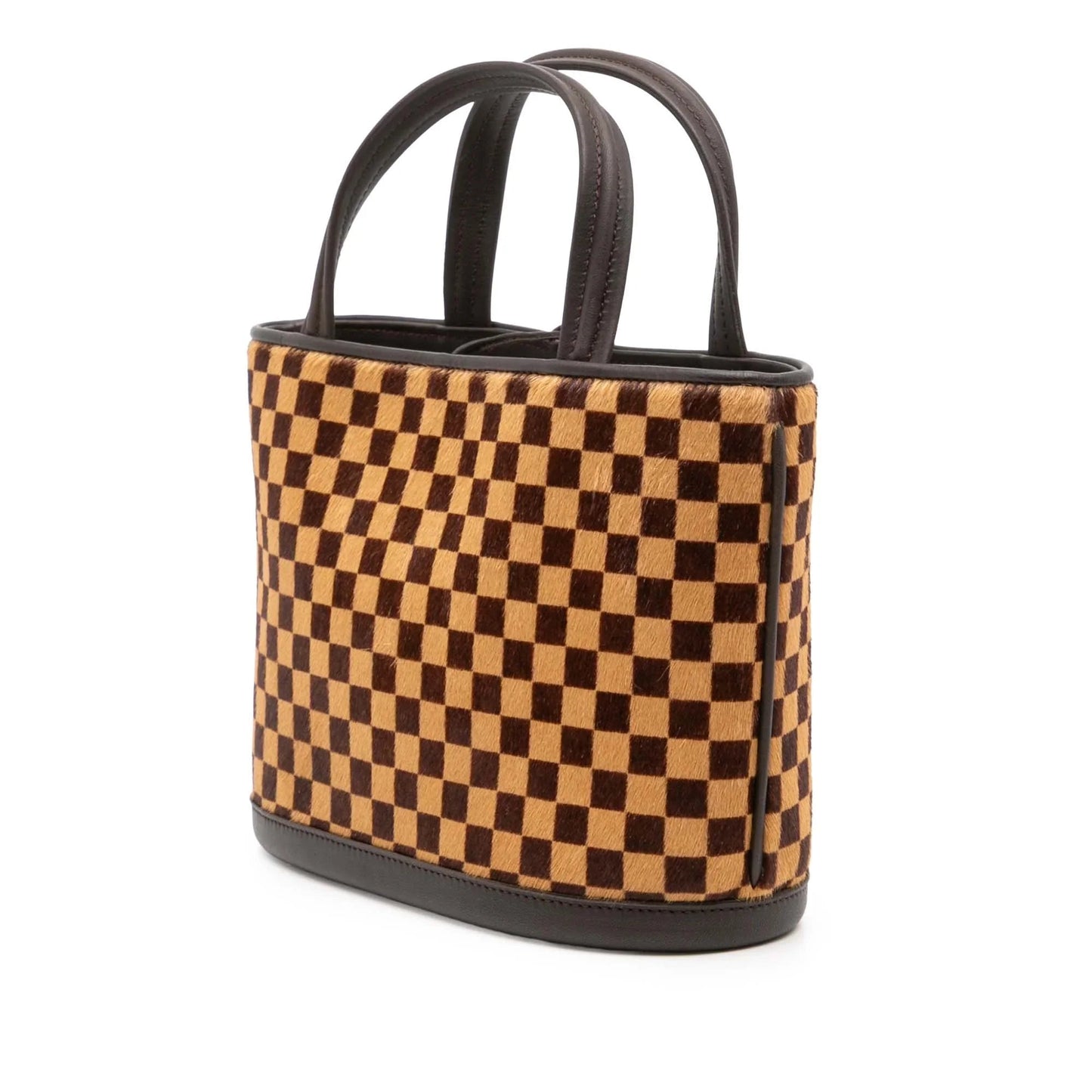 Brown Louis Vuitton Damier Sauvage Impala Handbag