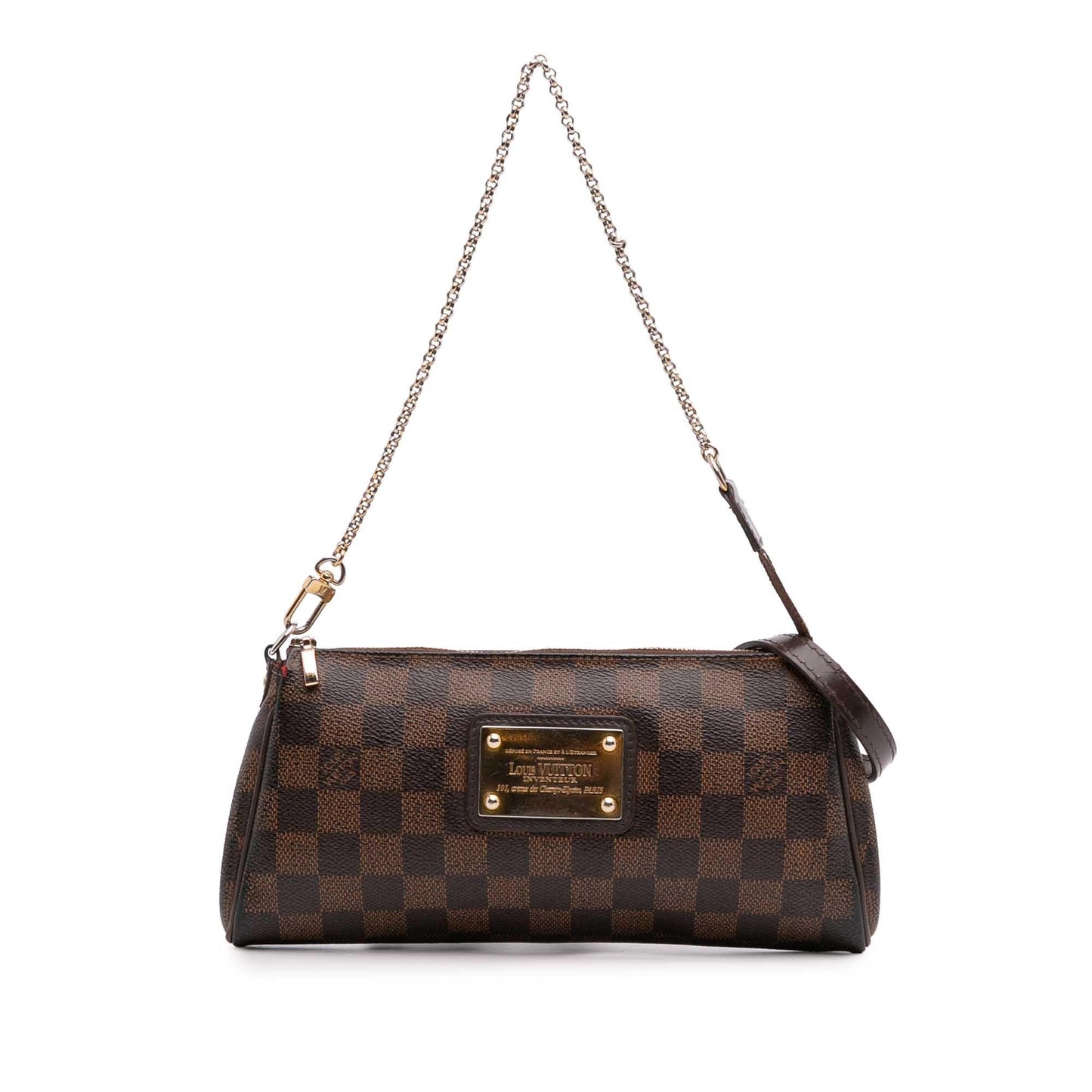 Brown Louis Vuitton Damier Ebene Eva Satchel