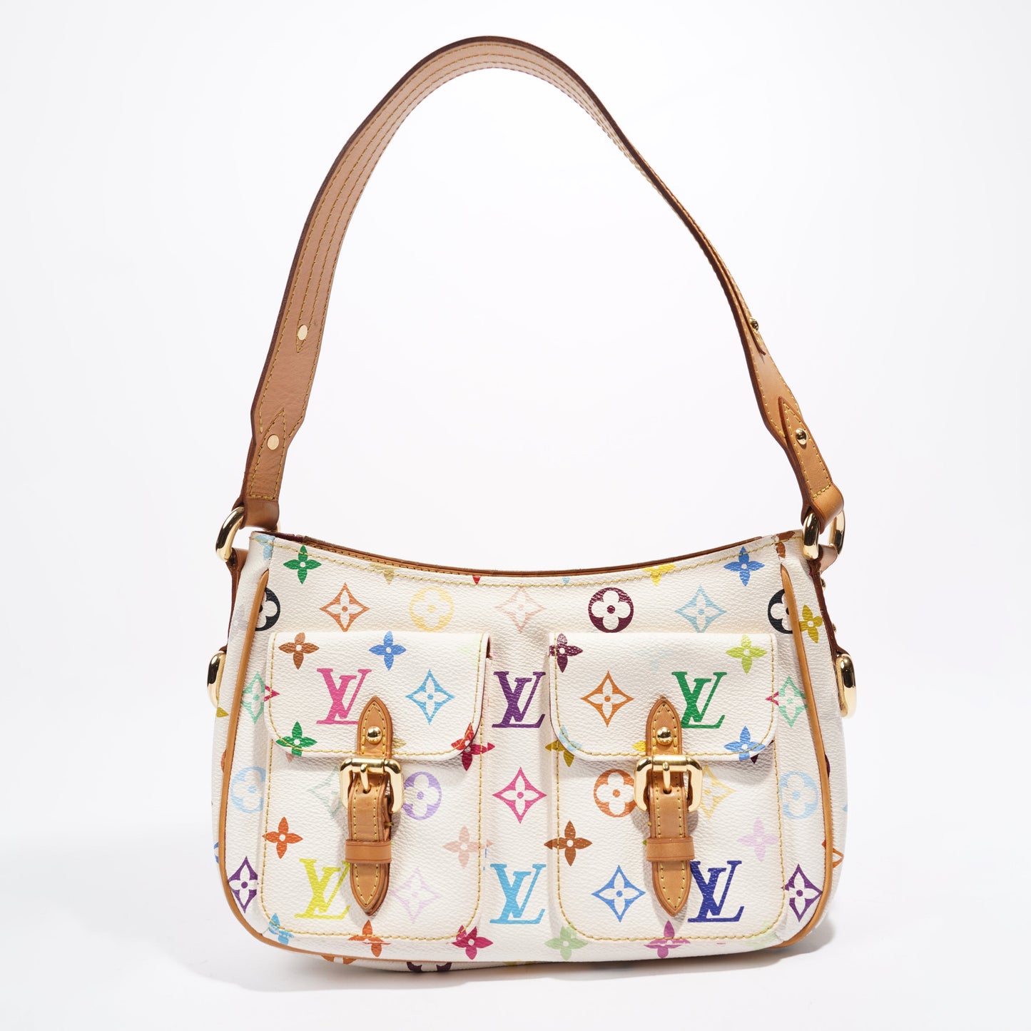 Louis Vuitton Lodge White / Multicolour Coated Canvas PM