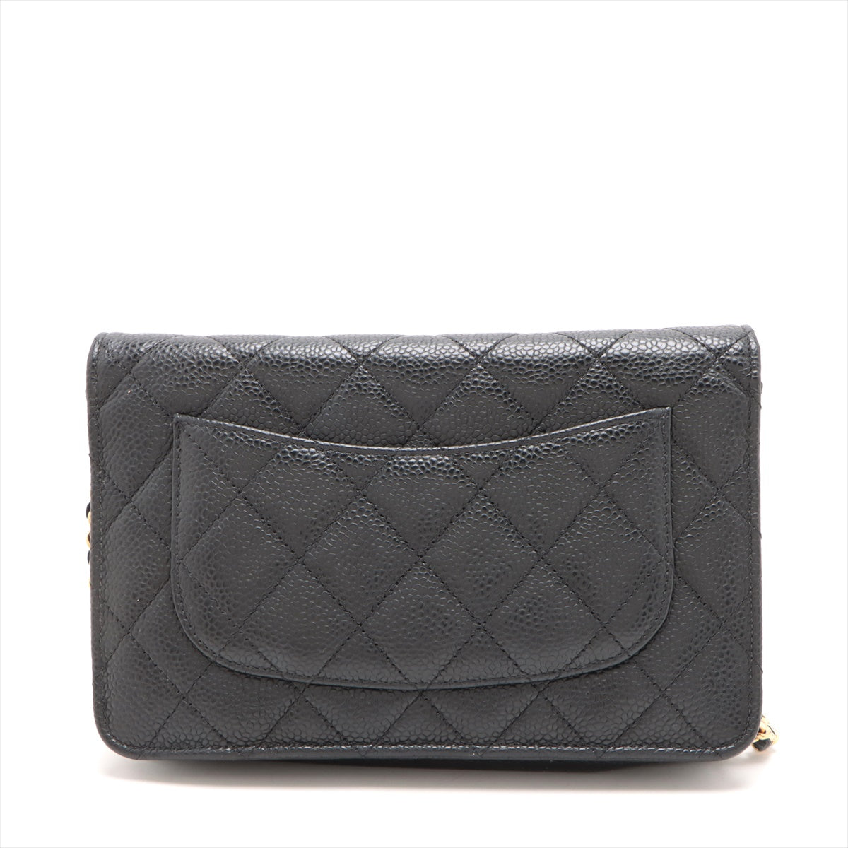 HOLD Chanel Caviar Wallet On Chain WOC Black (microchipped)