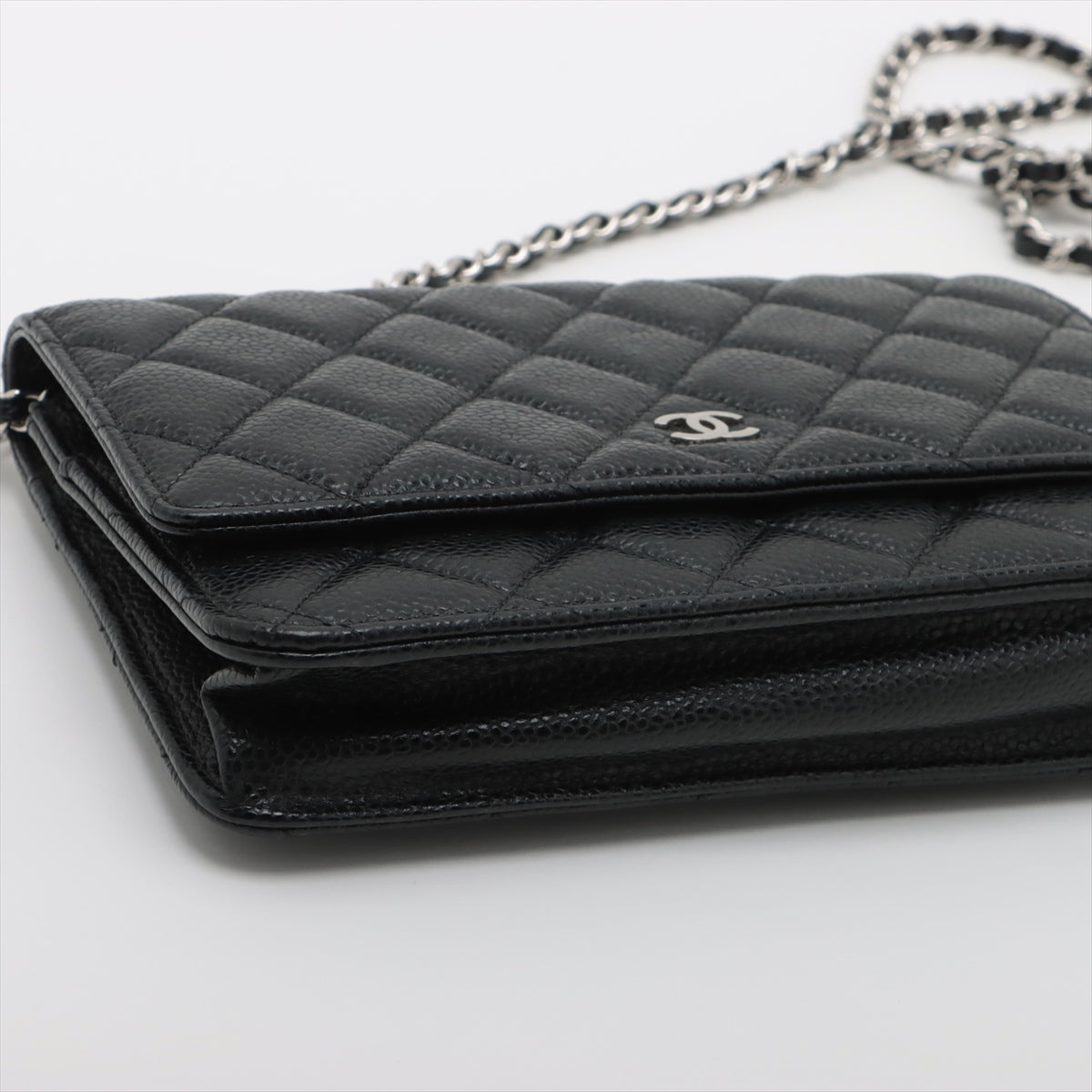 Chanel Caviar Black Wallet on Chain WOC
