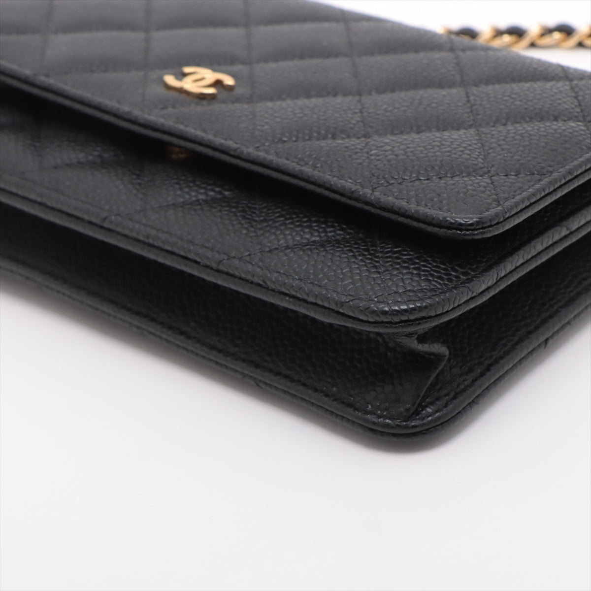 Chanel Caviar Wallet On Chain WOC Black (microchipped)