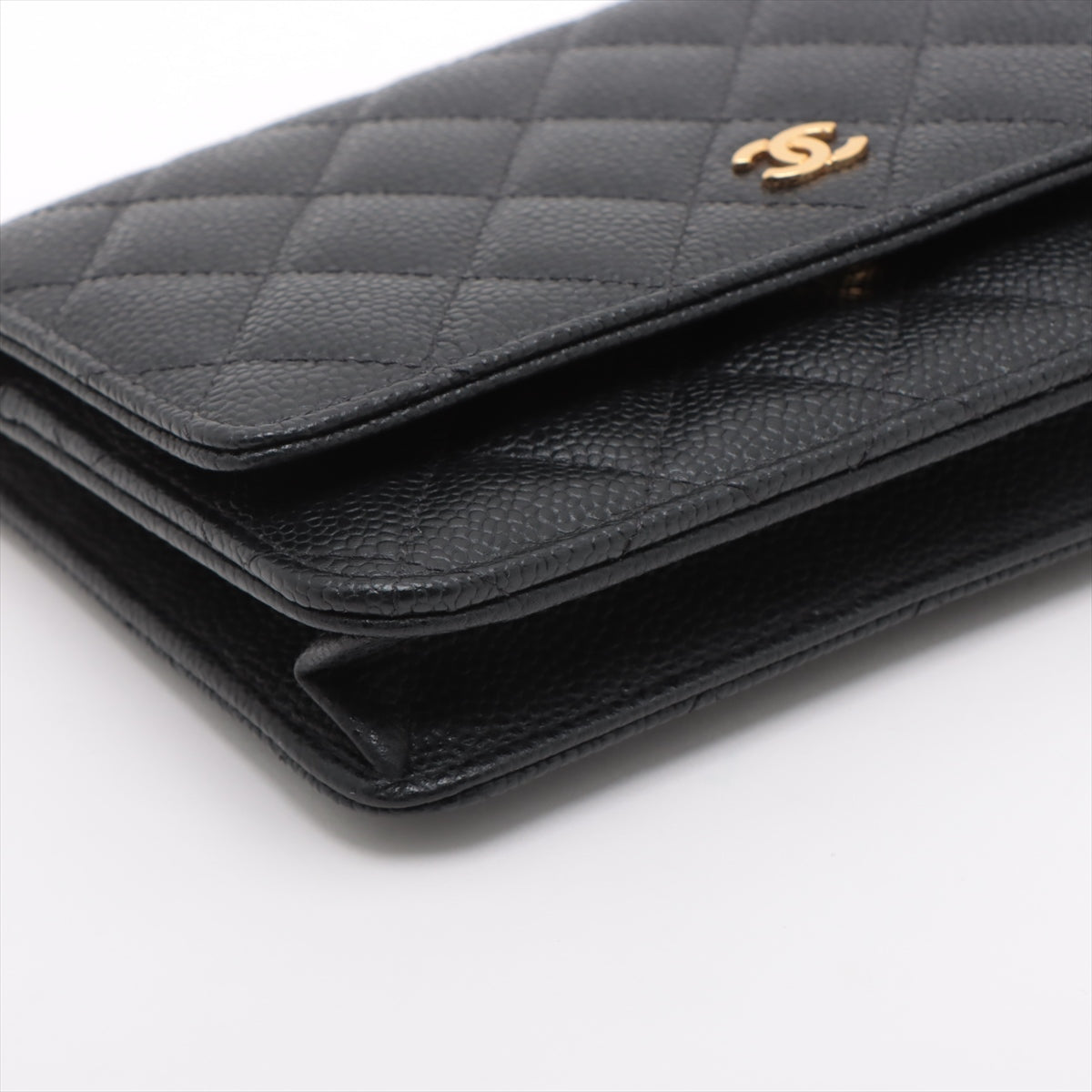 Chanel Caviar Wallet On Chain WOC Black (microchipped)