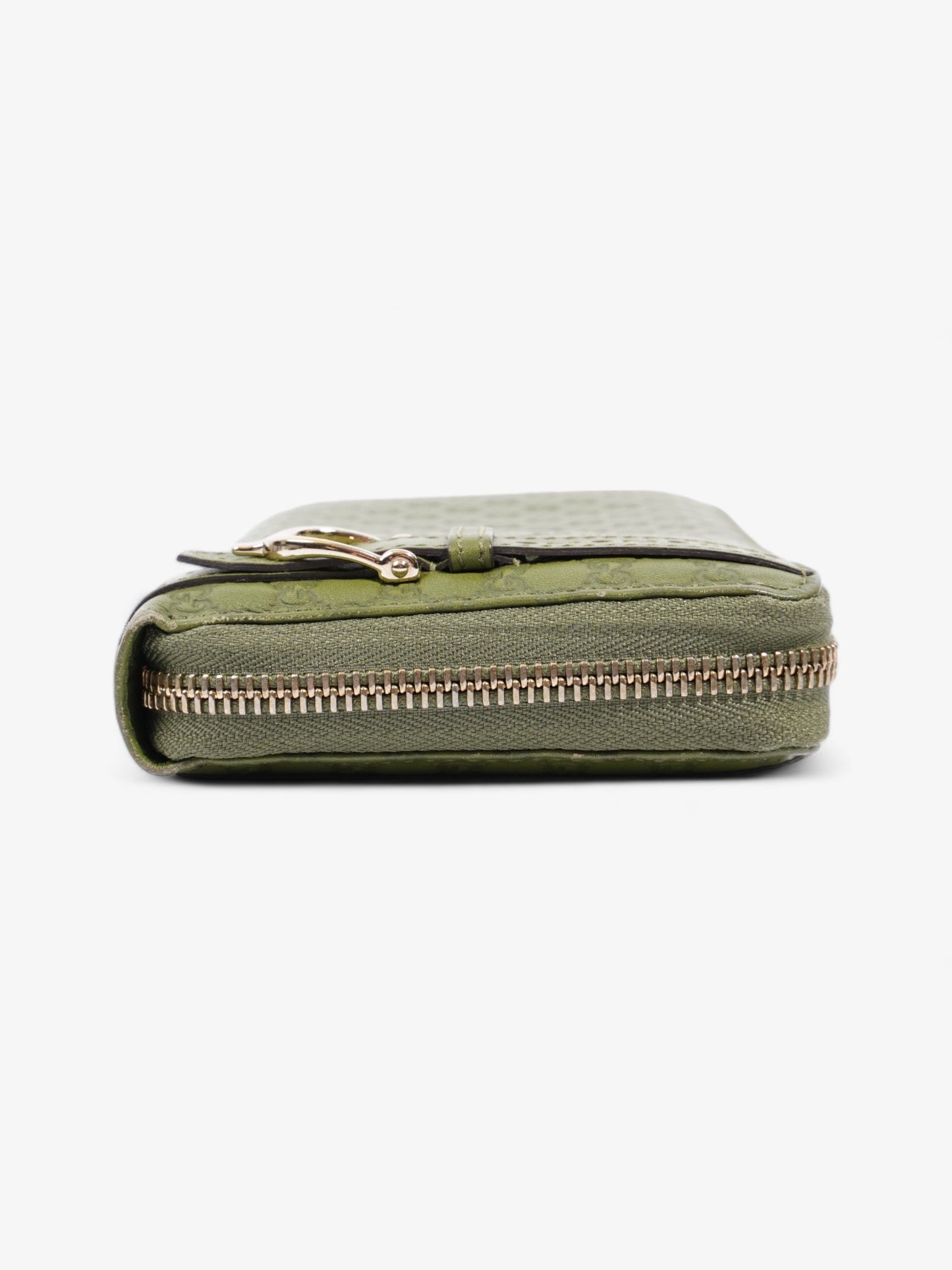 Gucci Microguccissima Continental Wallet Green Embossed Leather