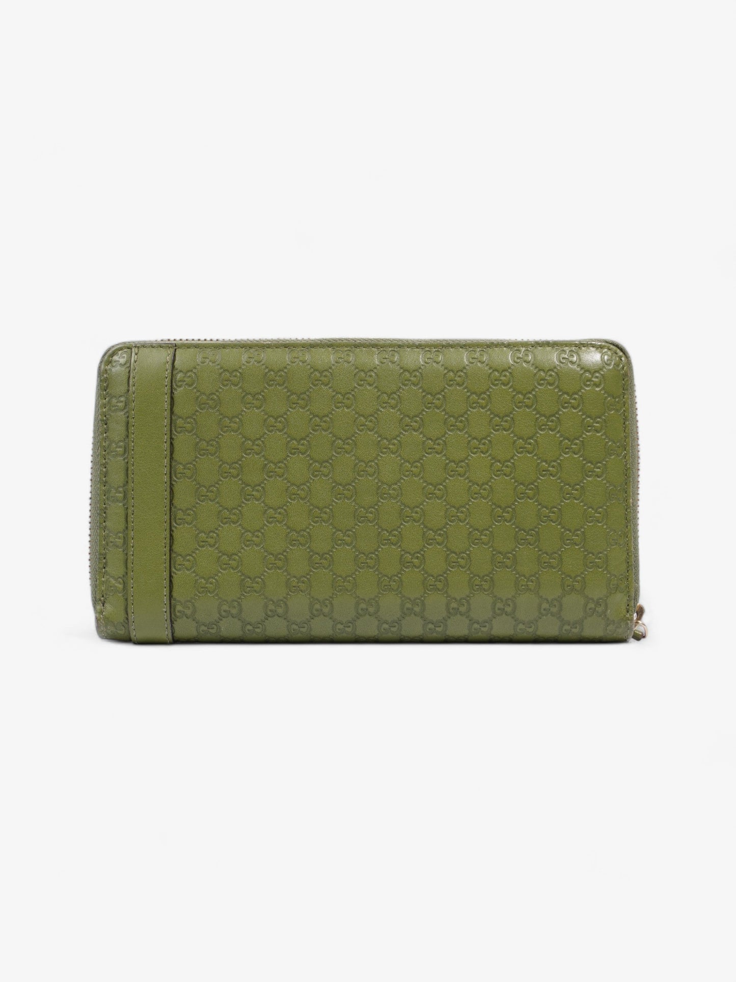 Gucci Microguccissima Continental Wallet Green Embossed Leather