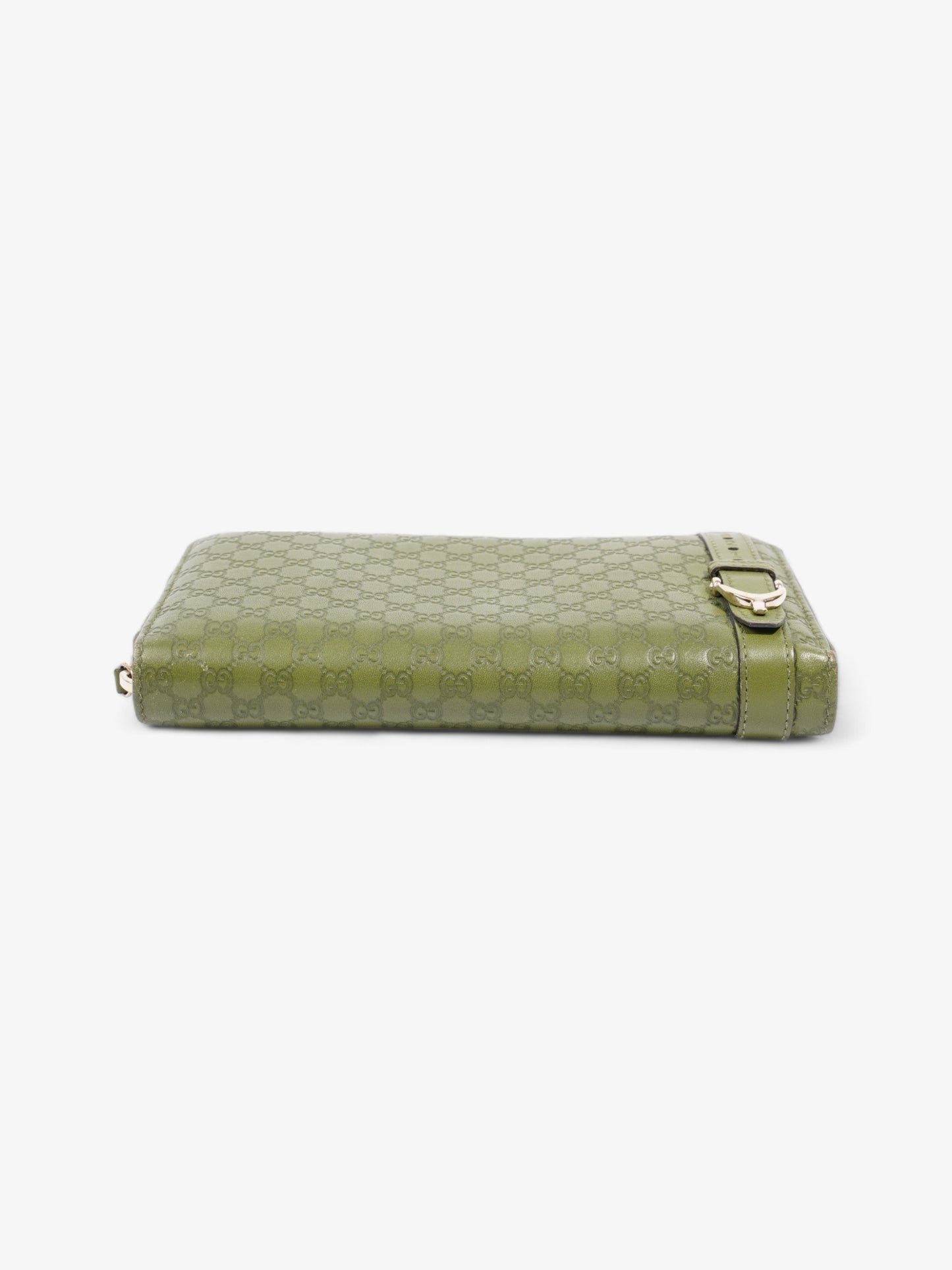 Gucci Microguccissima Continental Wallet Green Embossed Leather
