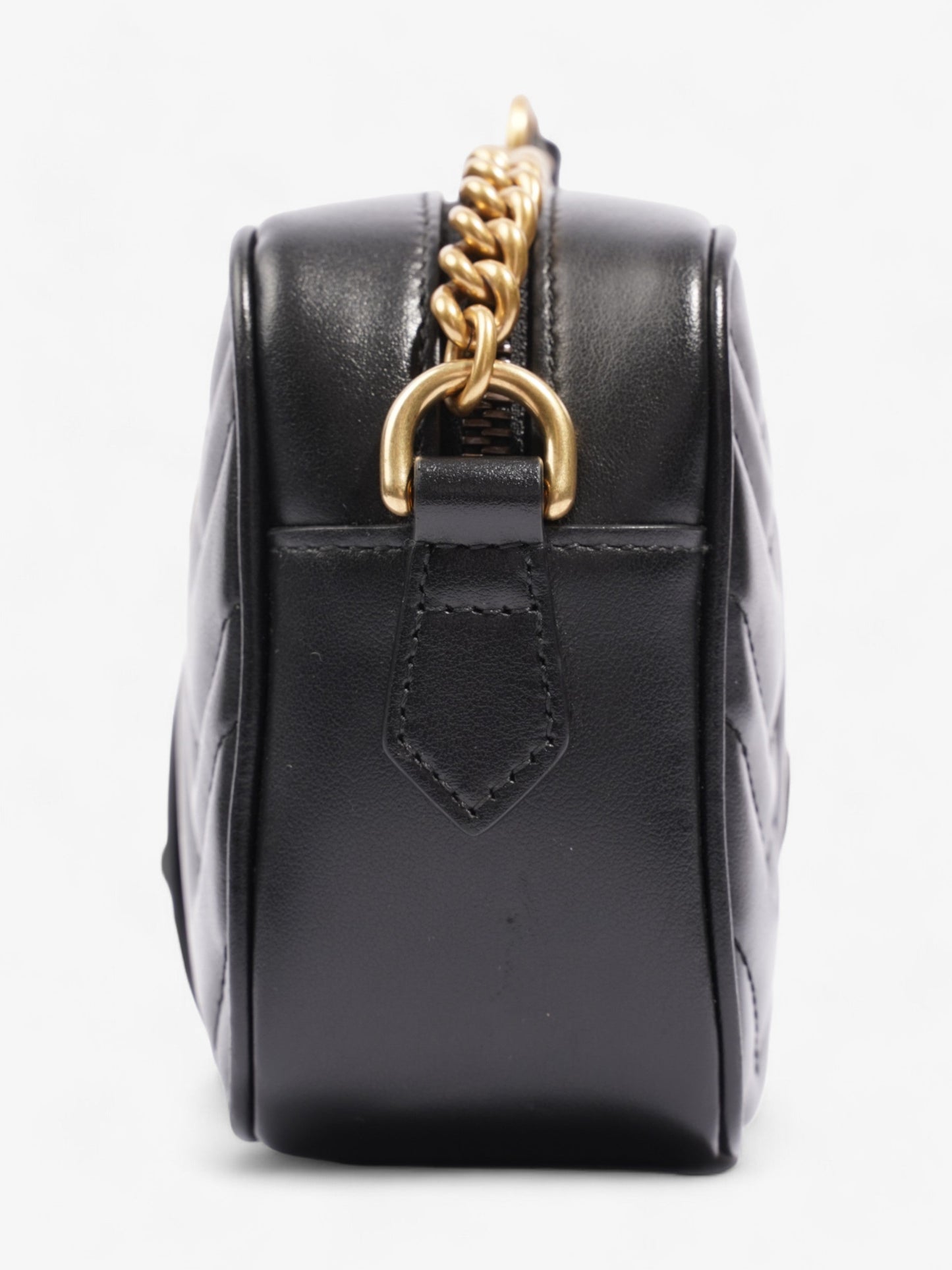 Gucci GG Marmont Black Matelasse Leather Mini