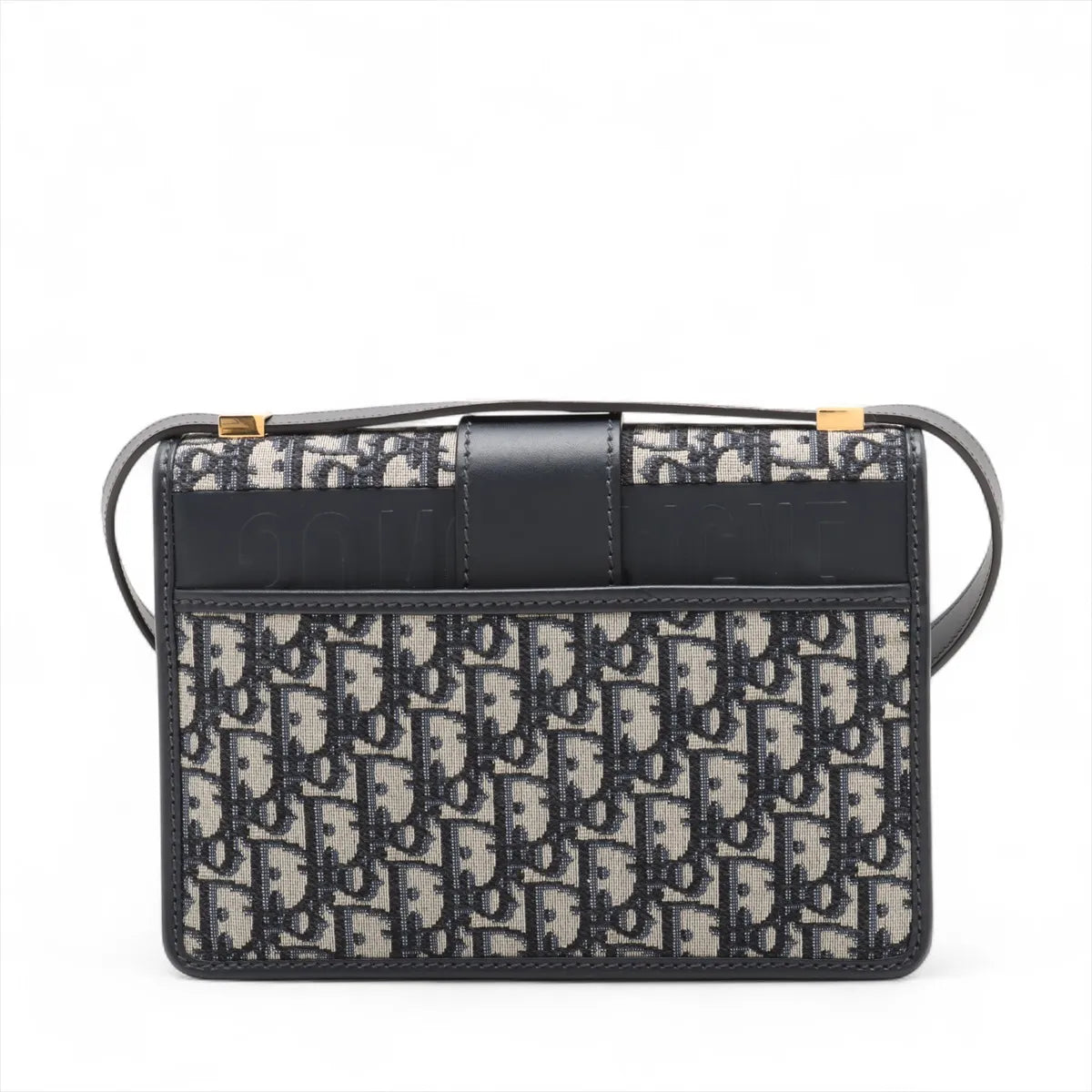 Christian Dior Blue Dior Oblique Jacquard 30 Montaigne Bag with Chain [Clearance Sale]