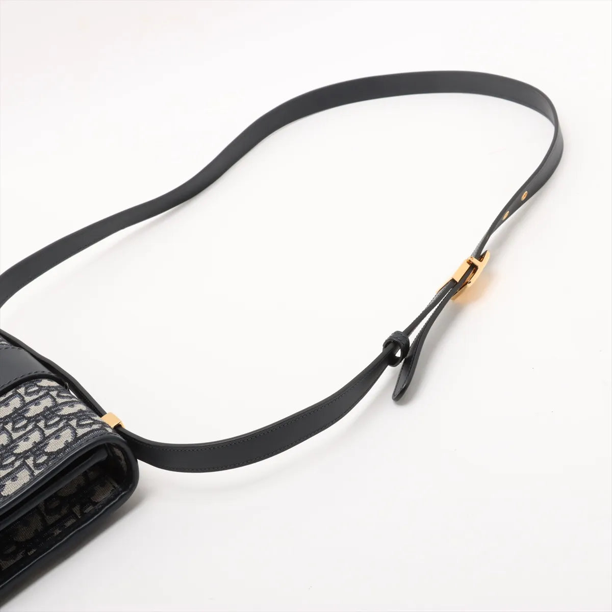 Christian Dior Blue Dior Oblique Jacquard 30 Montaigne Bag with Chain [Clearance Sale]