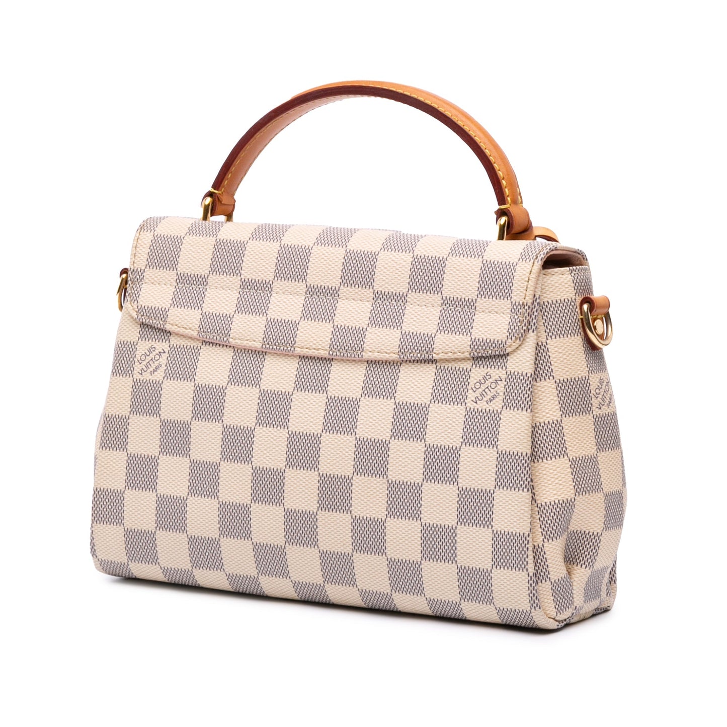 White Louis Vuitton Damier Azur Croisette Satchel