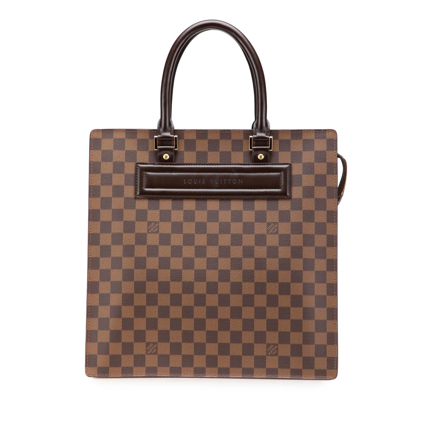 Brown Louis Vuitton Damier Ebene Venice Sac Plat GM Tote Bag