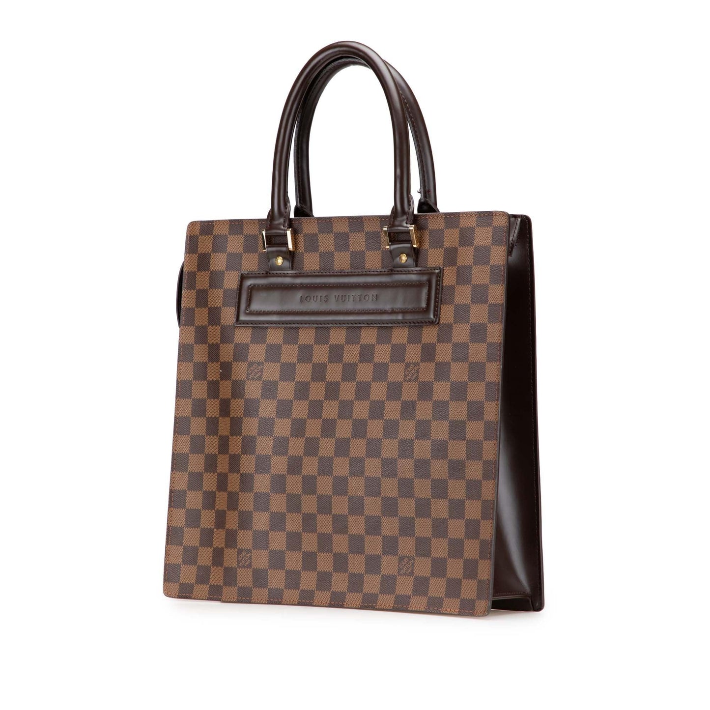 Brown Louis Vuitton Damier Ebene Venice Sac Plat GM Tote Bag