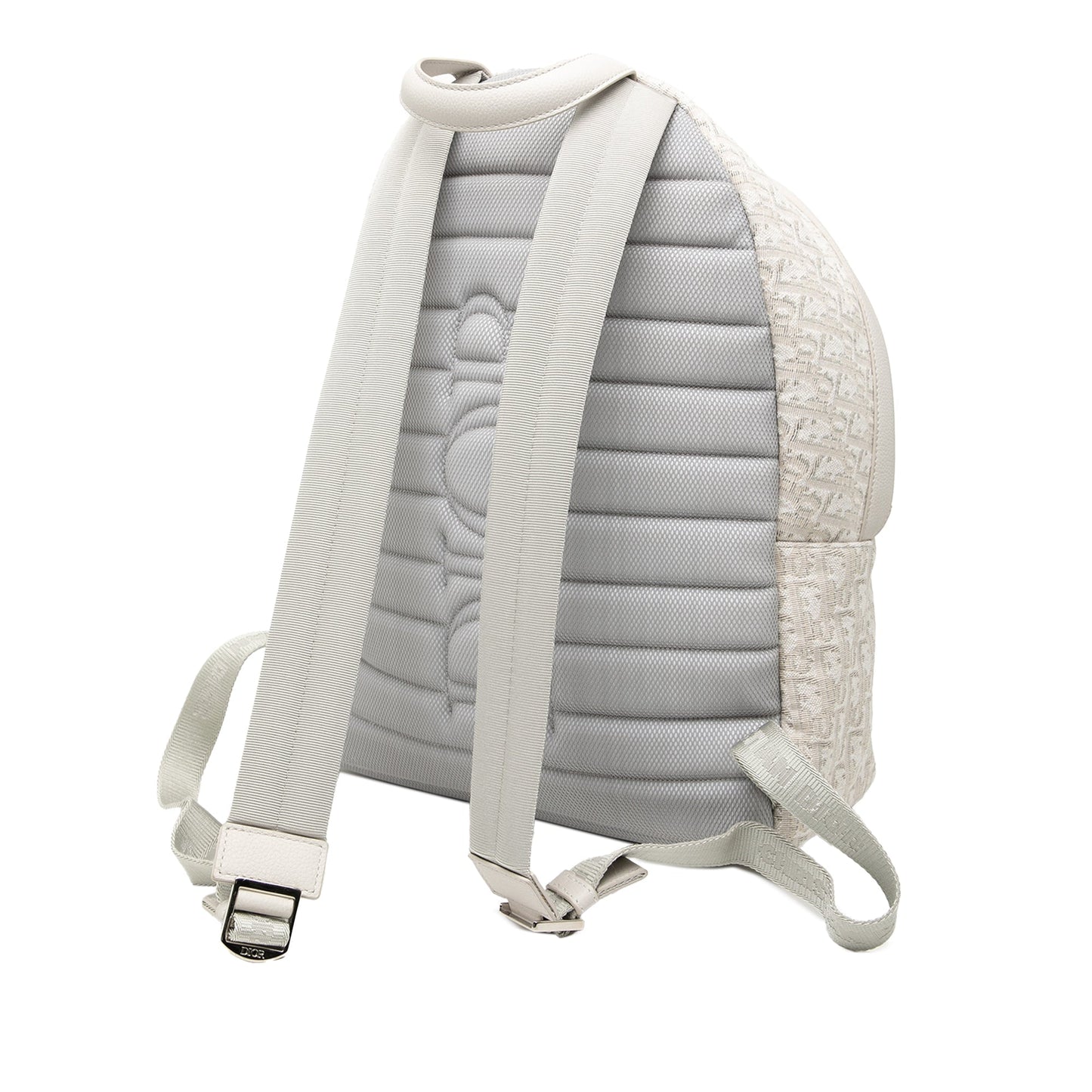 Beige Dior Oblique Canvas Rider Backpack