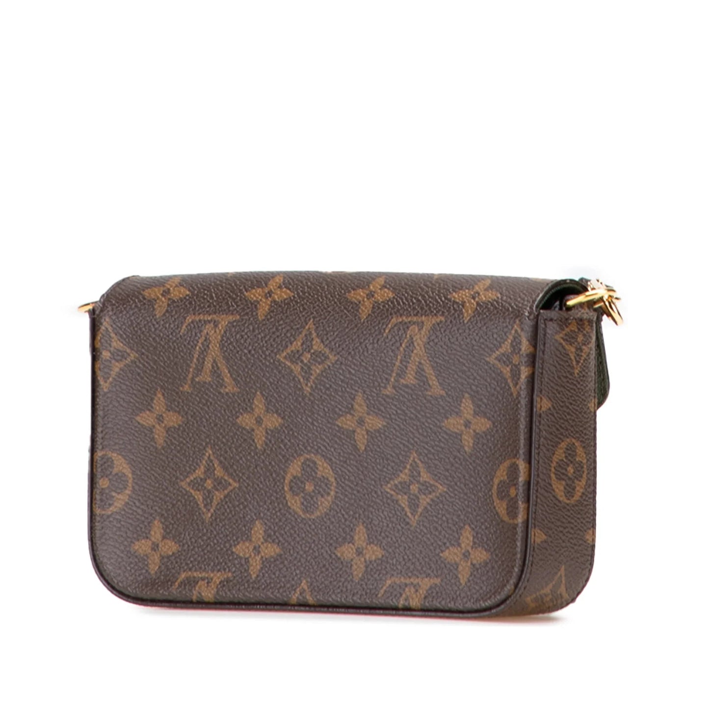 Brown Louis Vuitton Monogram Felicie Strap And Go Crossbody Bag