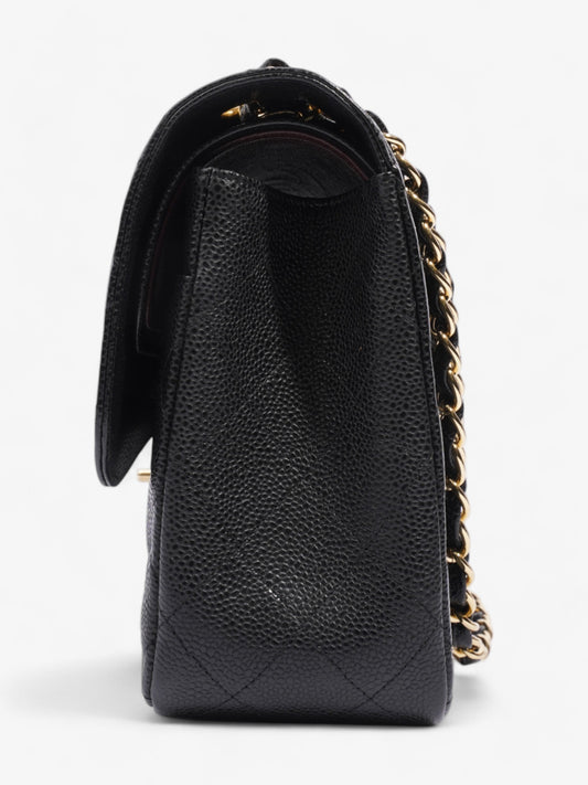 Chanel Classic Double Flap Black Caviar Leather Jumbo