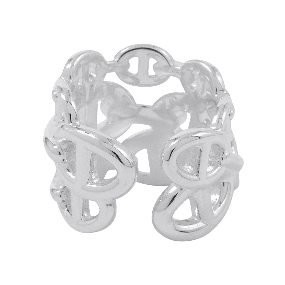 HERMES Chaine d'Ancre Anchene Ring Size GM/52 SV925