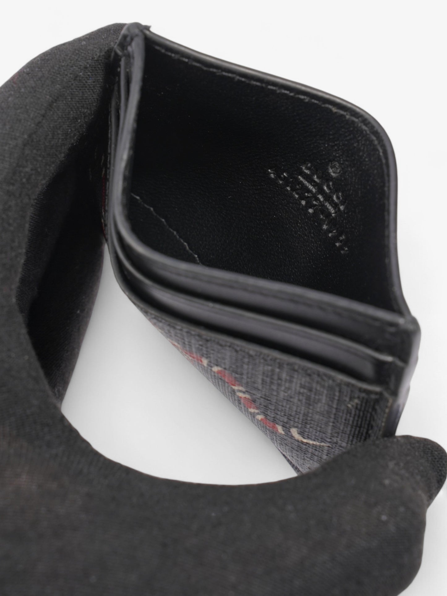 Gucci GG Snake Card Holder Black / Snake Canvas