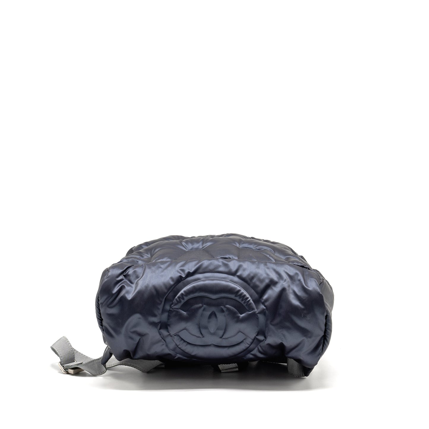 Chanel Doudone Padded Backpack Nylon Dark Grey