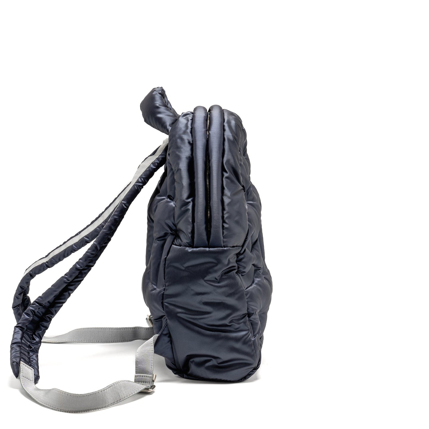 Chanel Doudone Padded Backpack Nylon Dark Grey