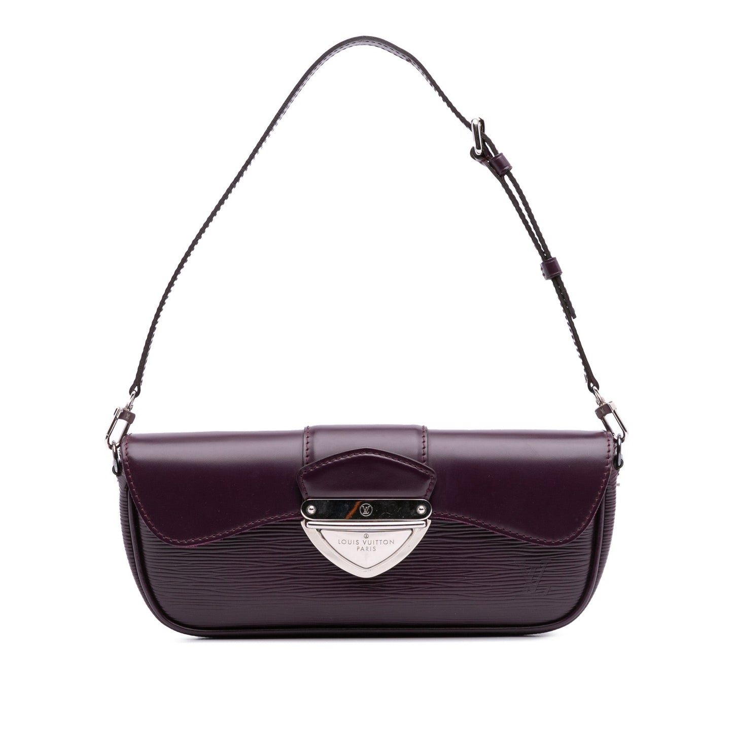 Purple Louis Vuitton Epi Pochette Montaigne Shoulder Bag