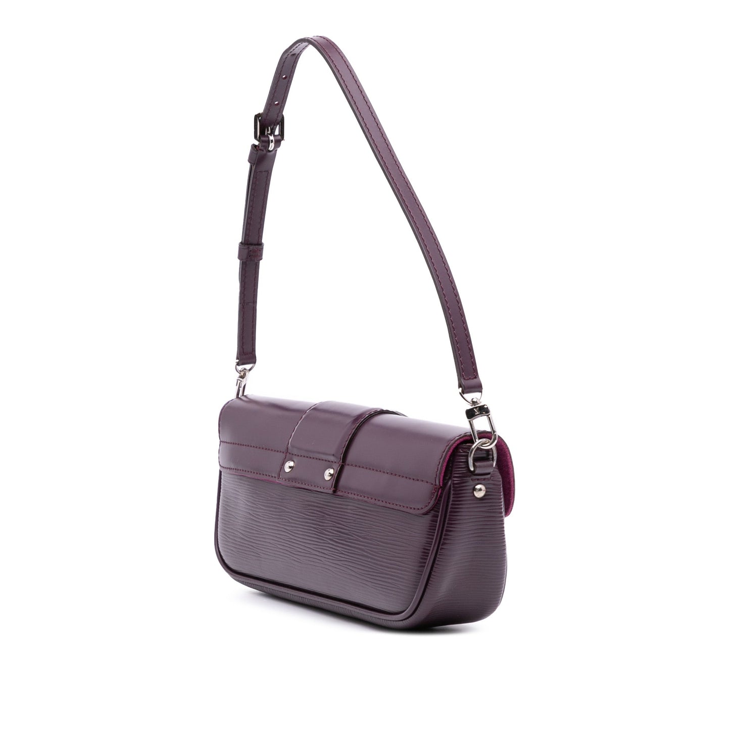 Purple Louis Vuitton Epi Pochette Montaigne Shoulder Bag