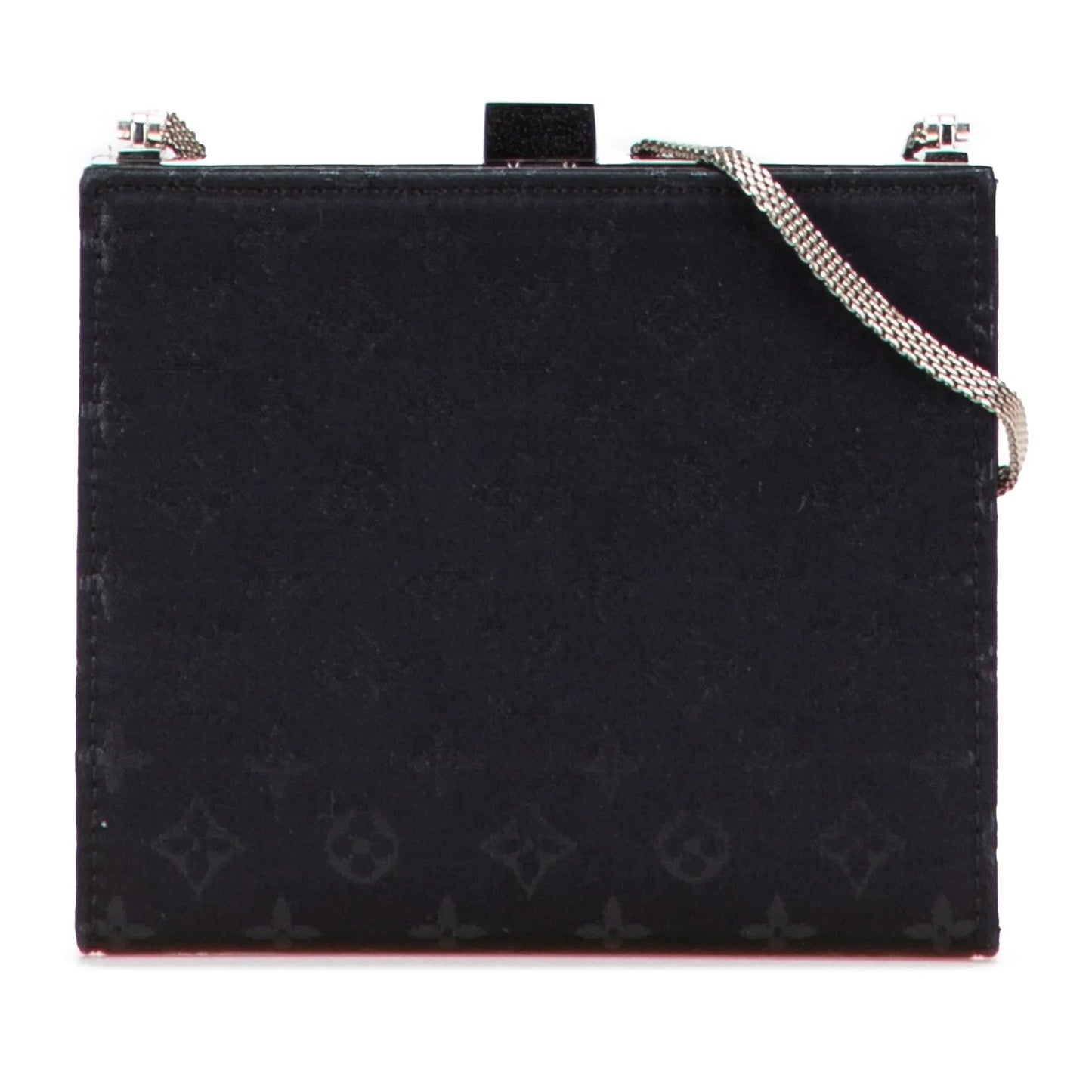Black Louis Vuitton Monogram Satin Mini Ange Crossbody Bag