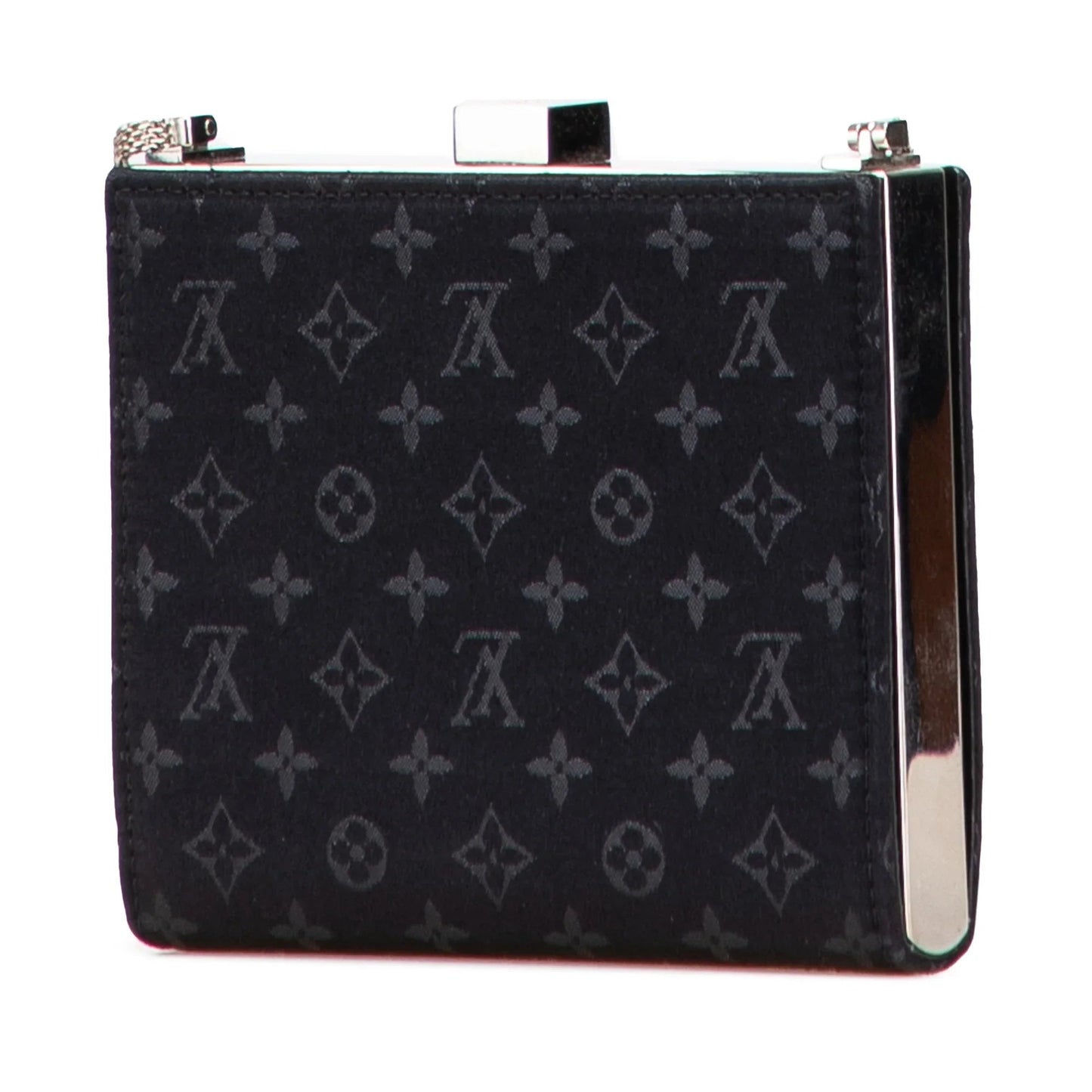 Black Louis Vuitton Monogram Satin Mini Ange Crossbody Bag