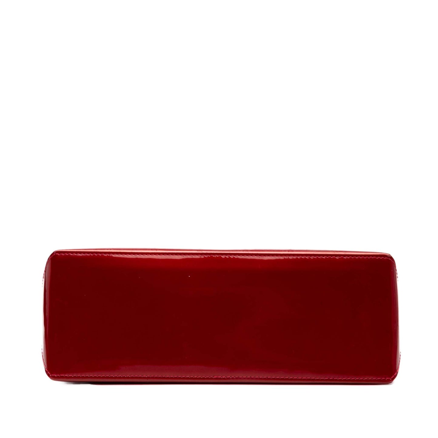 Red Louis Vuitton Monogram Vernis Wilshire PM Handbag
