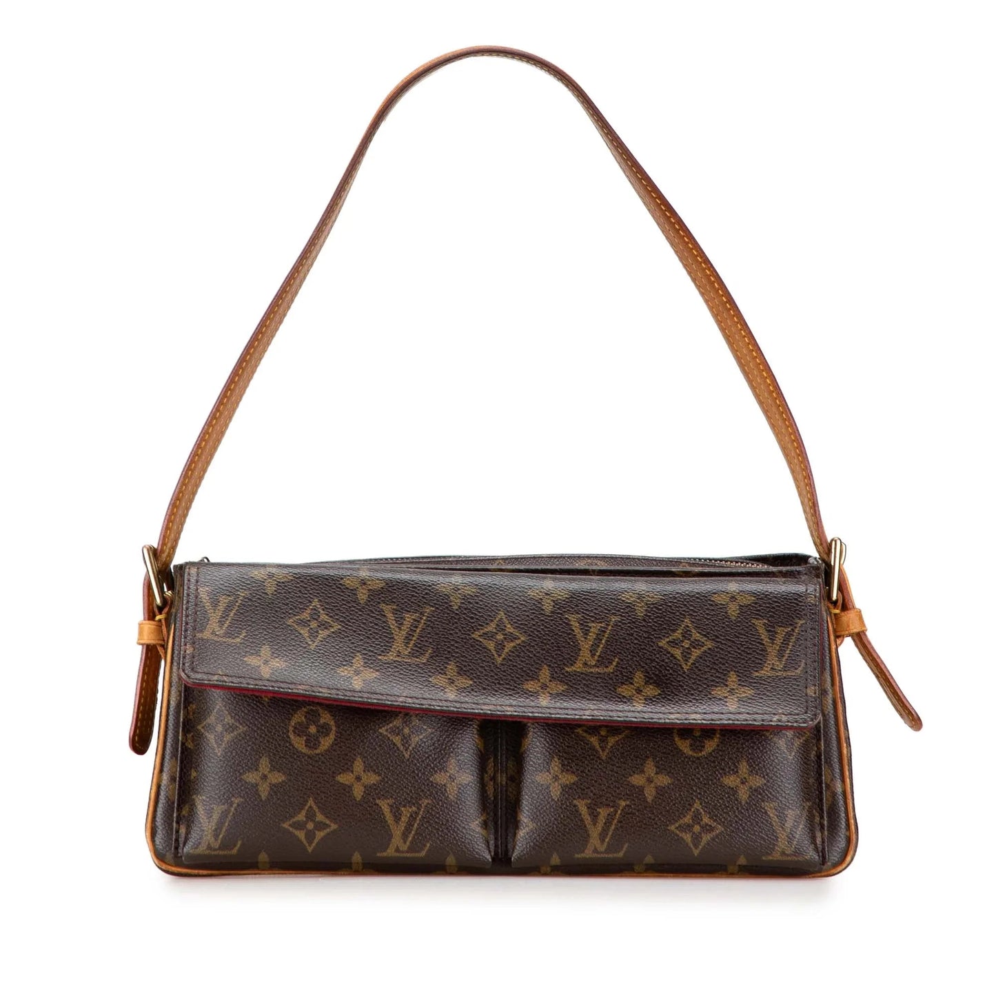 Brown Louis Vuitton Monogram Viva Cite MM Shoulder Bag
